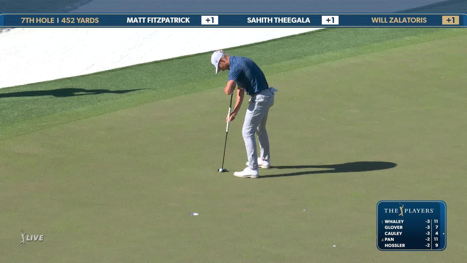 Will Zalatoris | Round 1 | 7th hole | Shot 4 | 2025 THE PLAYERS