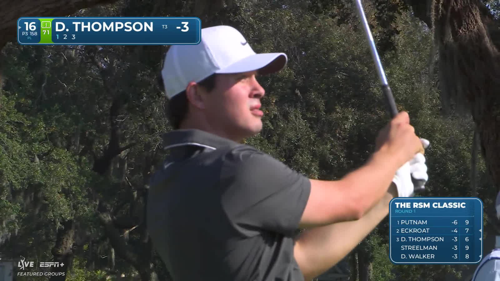 Davis Thompson | Round 1 | 16th hole | Shot 1 | 2025 The RSM Classic