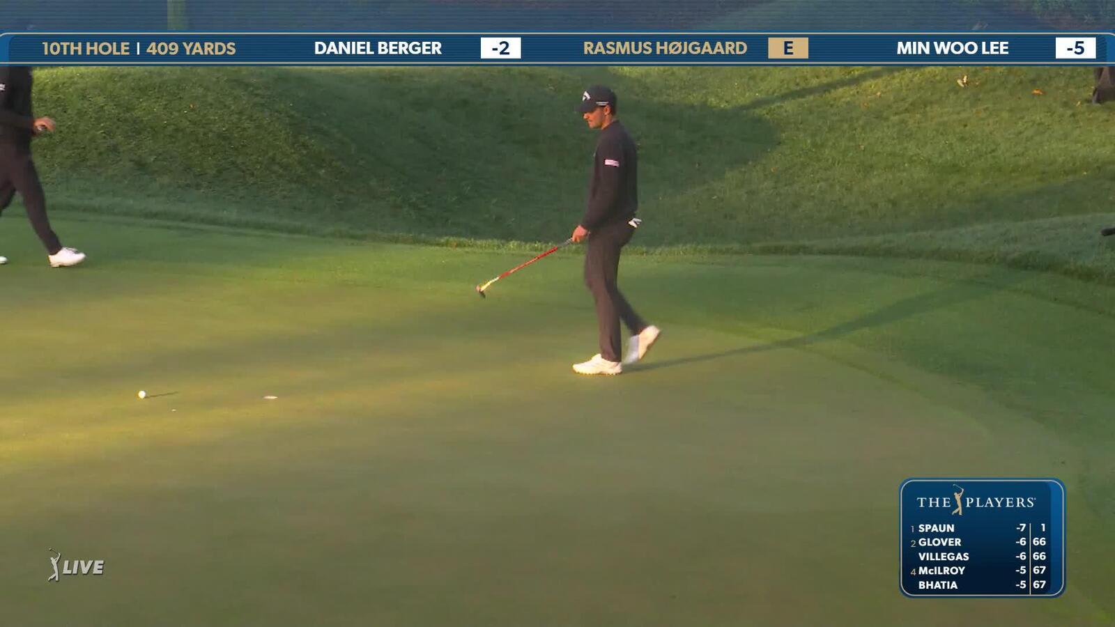 Rasmus Hojgaard | Round 2 | 10th hole | Shot 6 | 2025 THE PLAYERS