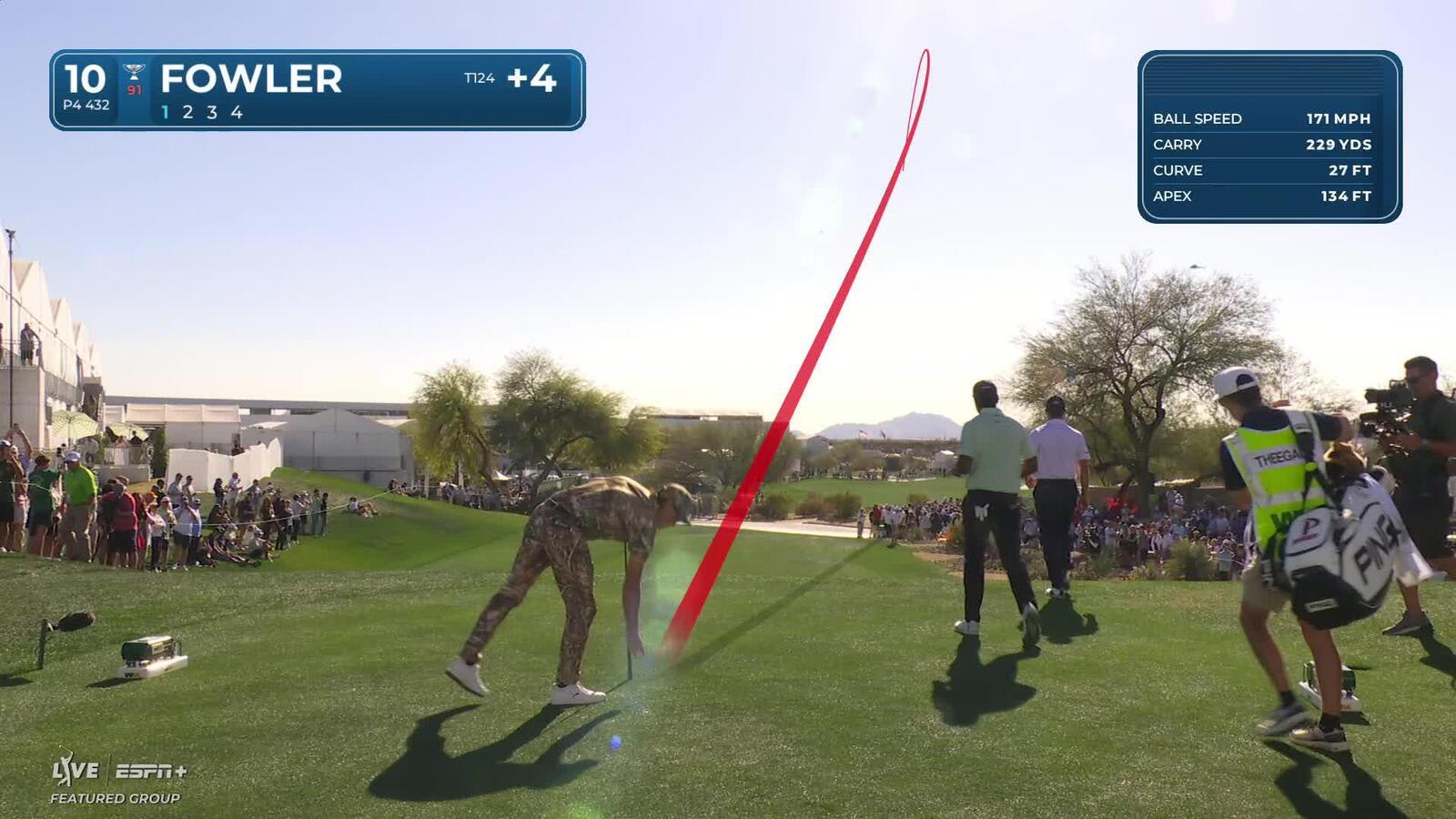 Rickie Fowler | Round 1 | 10th hole | Shot 1 | 2025 WM Phoenix Open