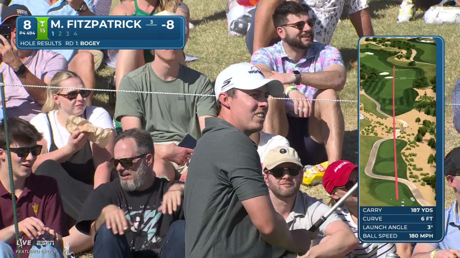 Matt Fitzpatrick | Round 2 | 8th hole | Shot 1 | 2026 WM Phoenix Open