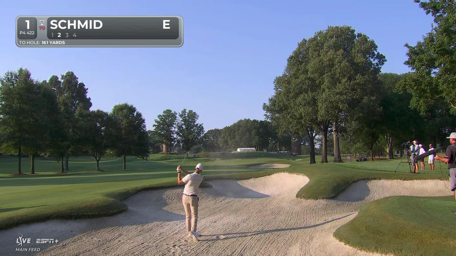 Matti Schmid | Round 1 | 1st hole | Shot 2 | 2025 FedEx St. Jude