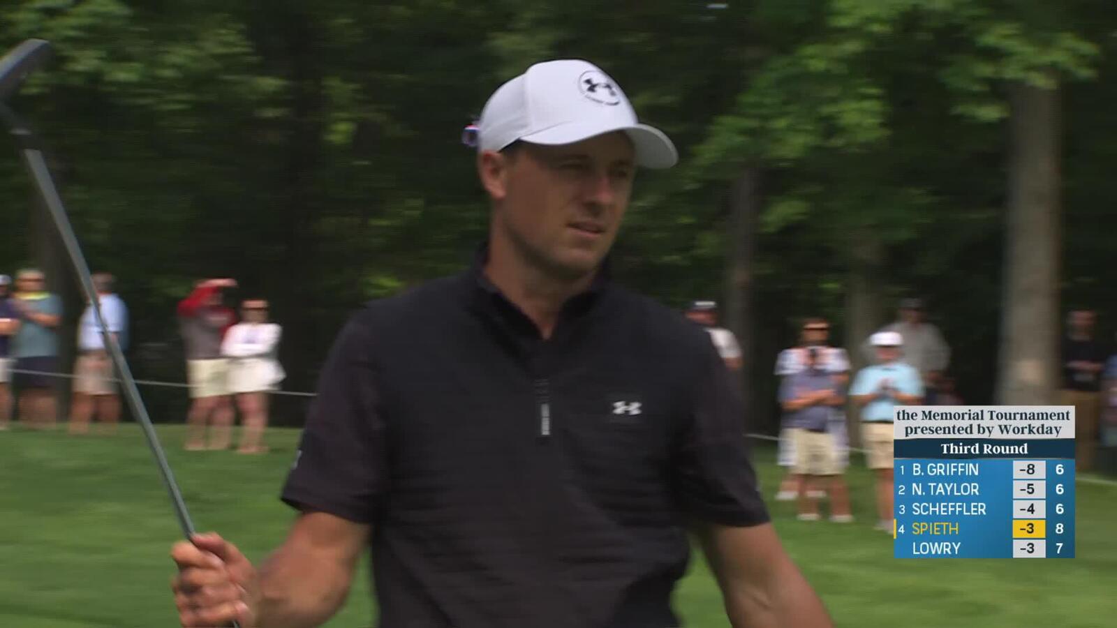 Jordan Spieth | Round 3 | 9th hole | Shot 2 | 2025 the Memorial