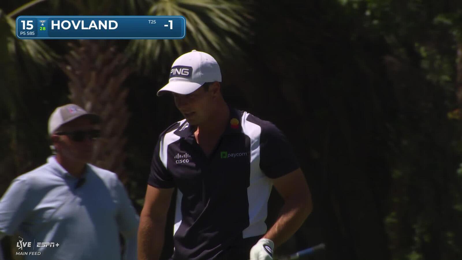 Viktor Hovland | Round 1 | 15th hole | Shot 2 | 2025 RBC Heritage