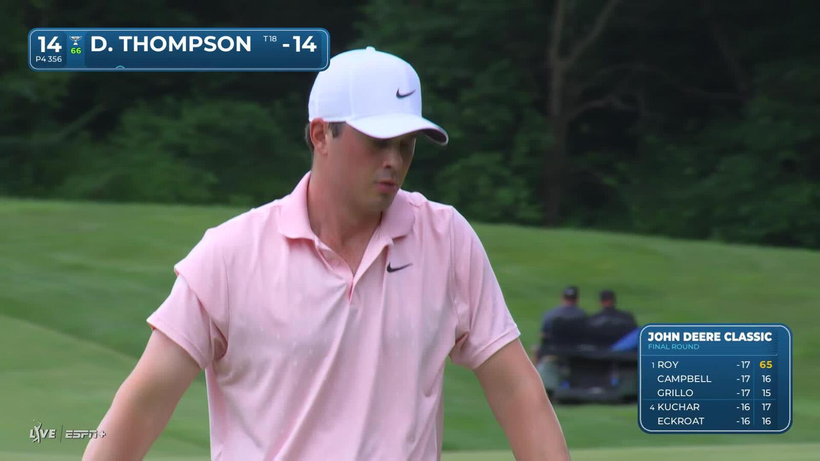 Davis Thompson | Round 4 | 14th hole | Shot 4 | 2025 John Deere