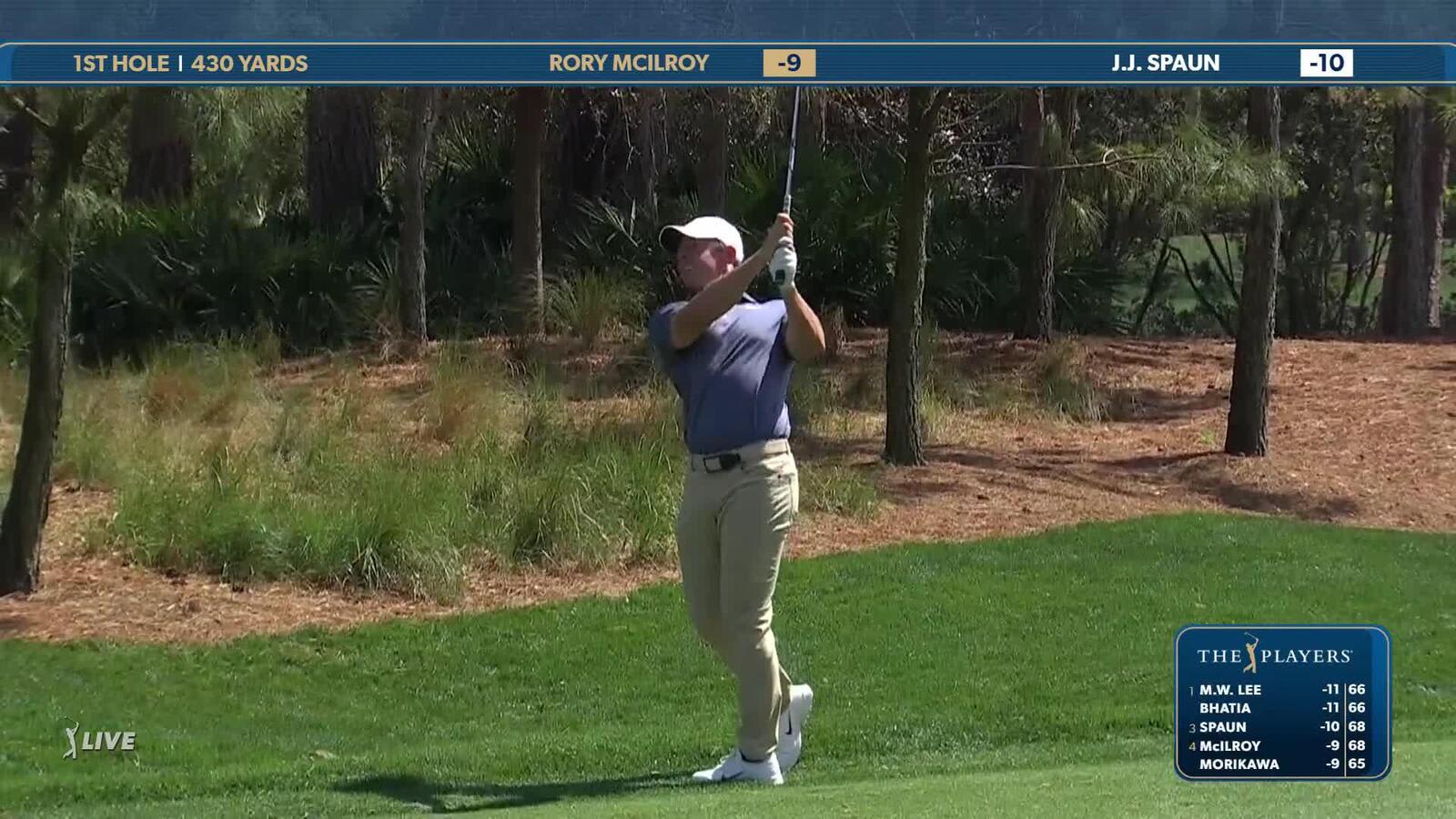 Rory McIlroy | Round 3 | 1st hole | Shot 2 | 2025 THE PLAYERS