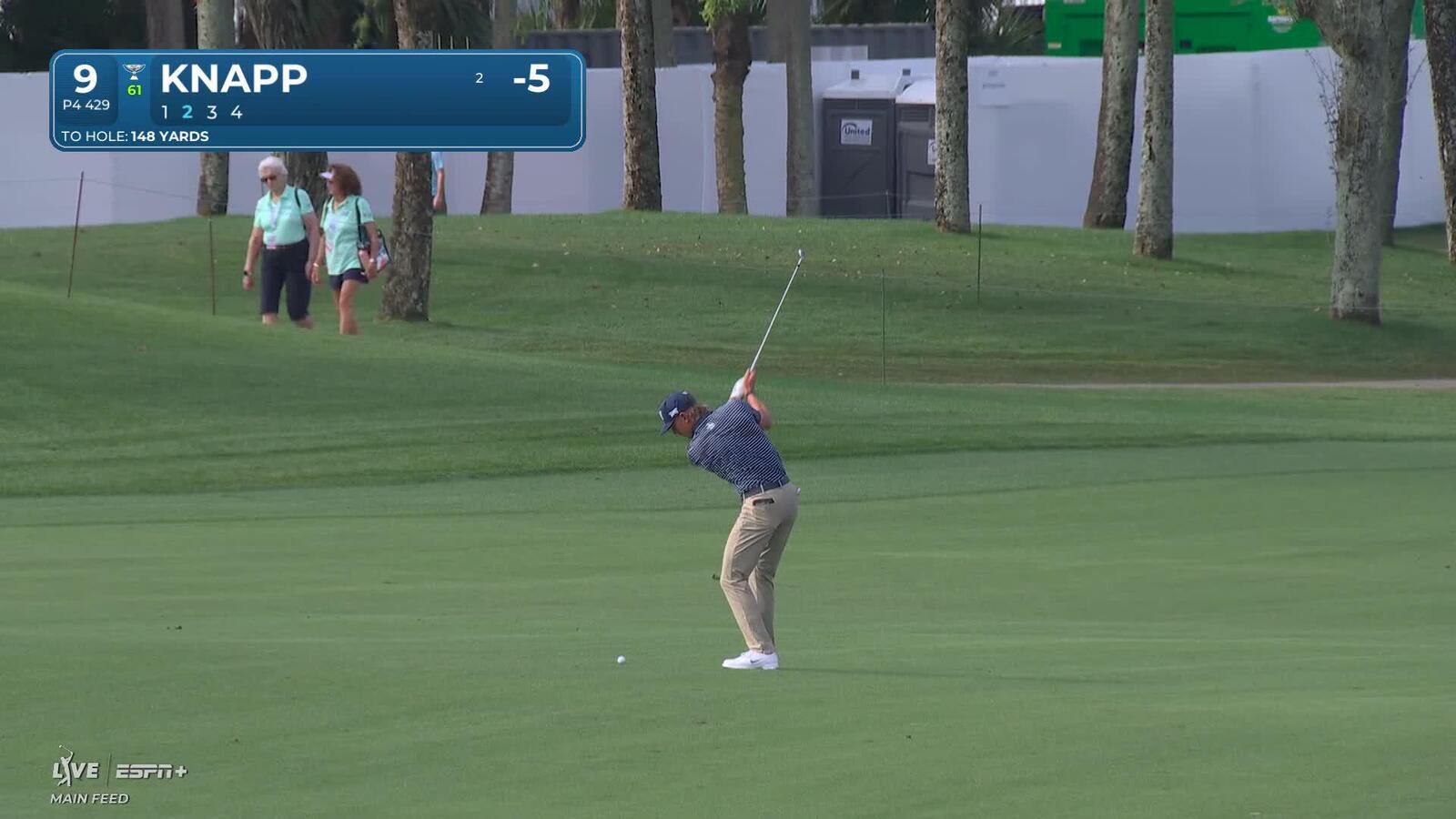 Jake Knapp | Round 1 | 9th hole | Shot 2 | 2025 Cognizant Classic