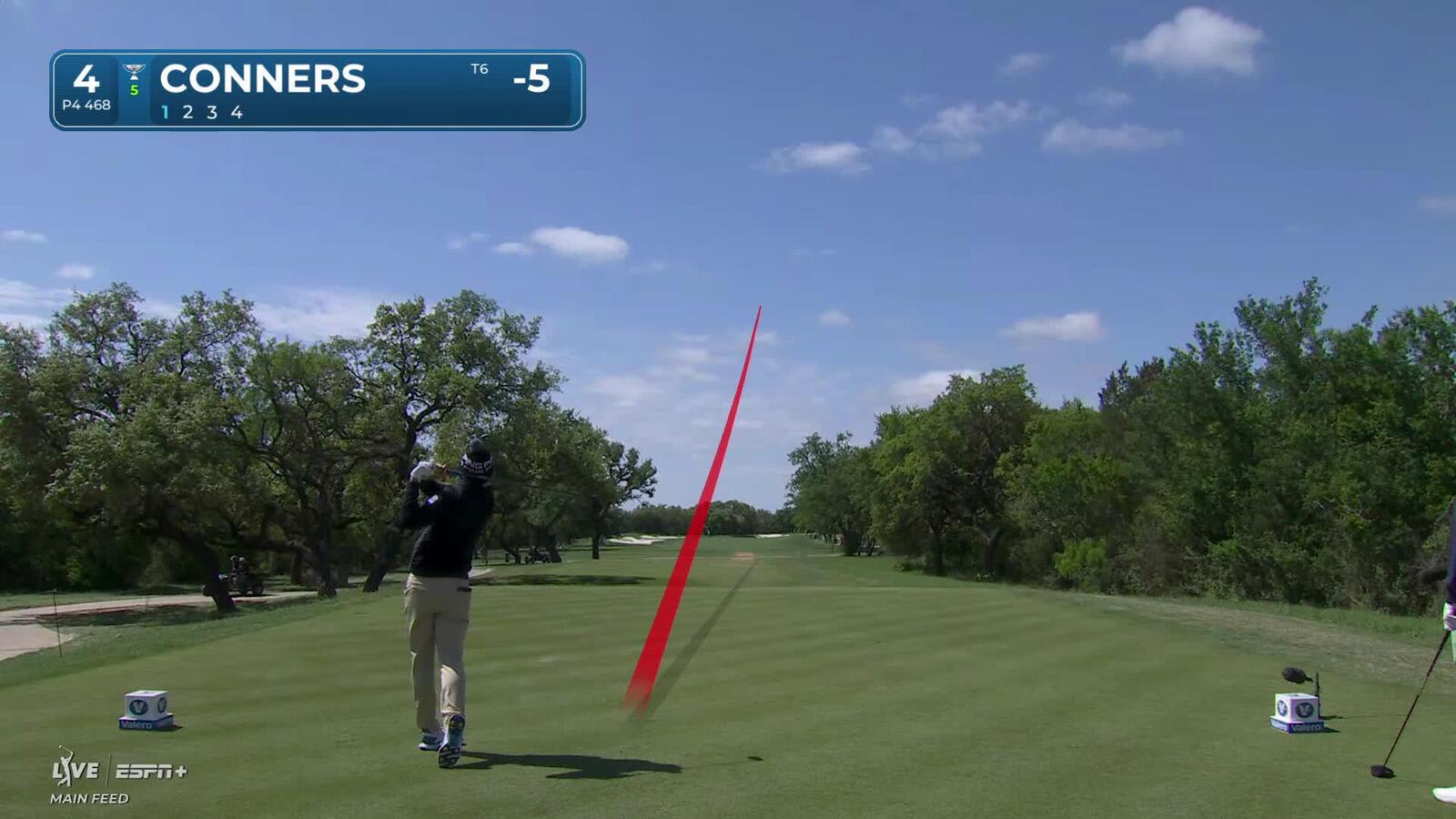 Corey Conners | Round 4 | 4th hole | Shot 1 | 2025 Valero