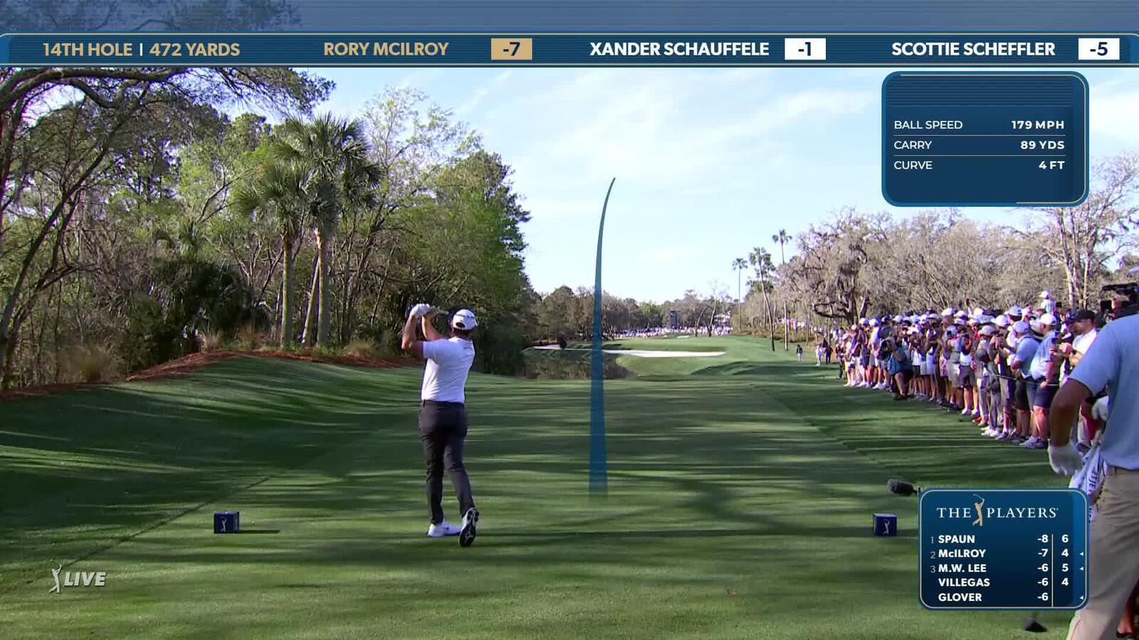 Rory McIlroy | Round 2 | 14th hole | Shot 1 | 2025 THE PLAYERS