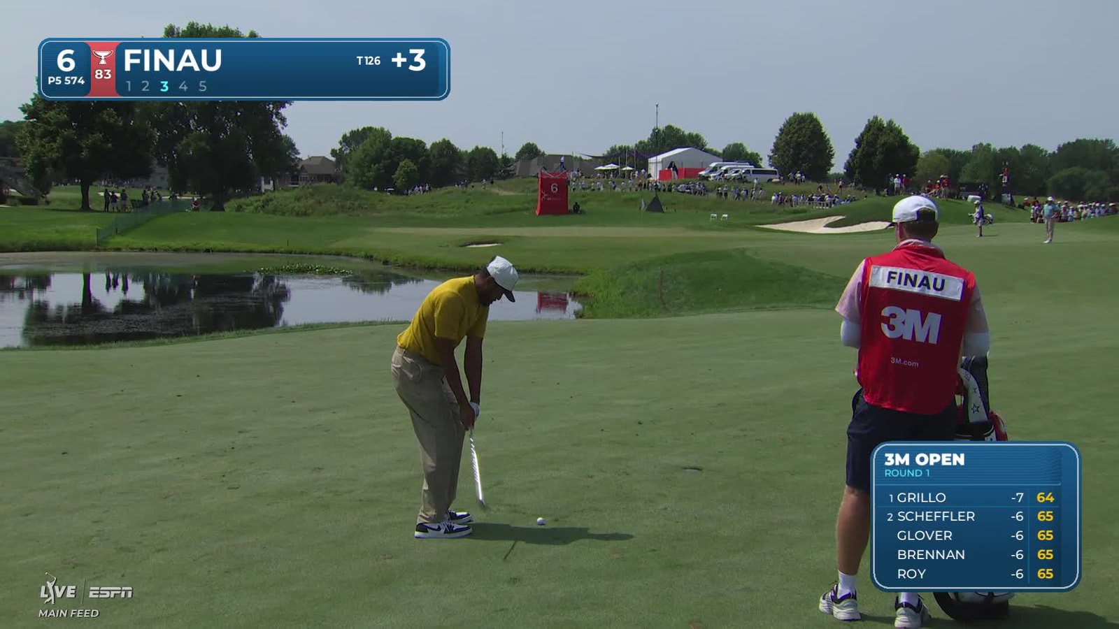 Tony Finau | Round 1 | 6th hole | Shot 3 | 2026 3M Open
