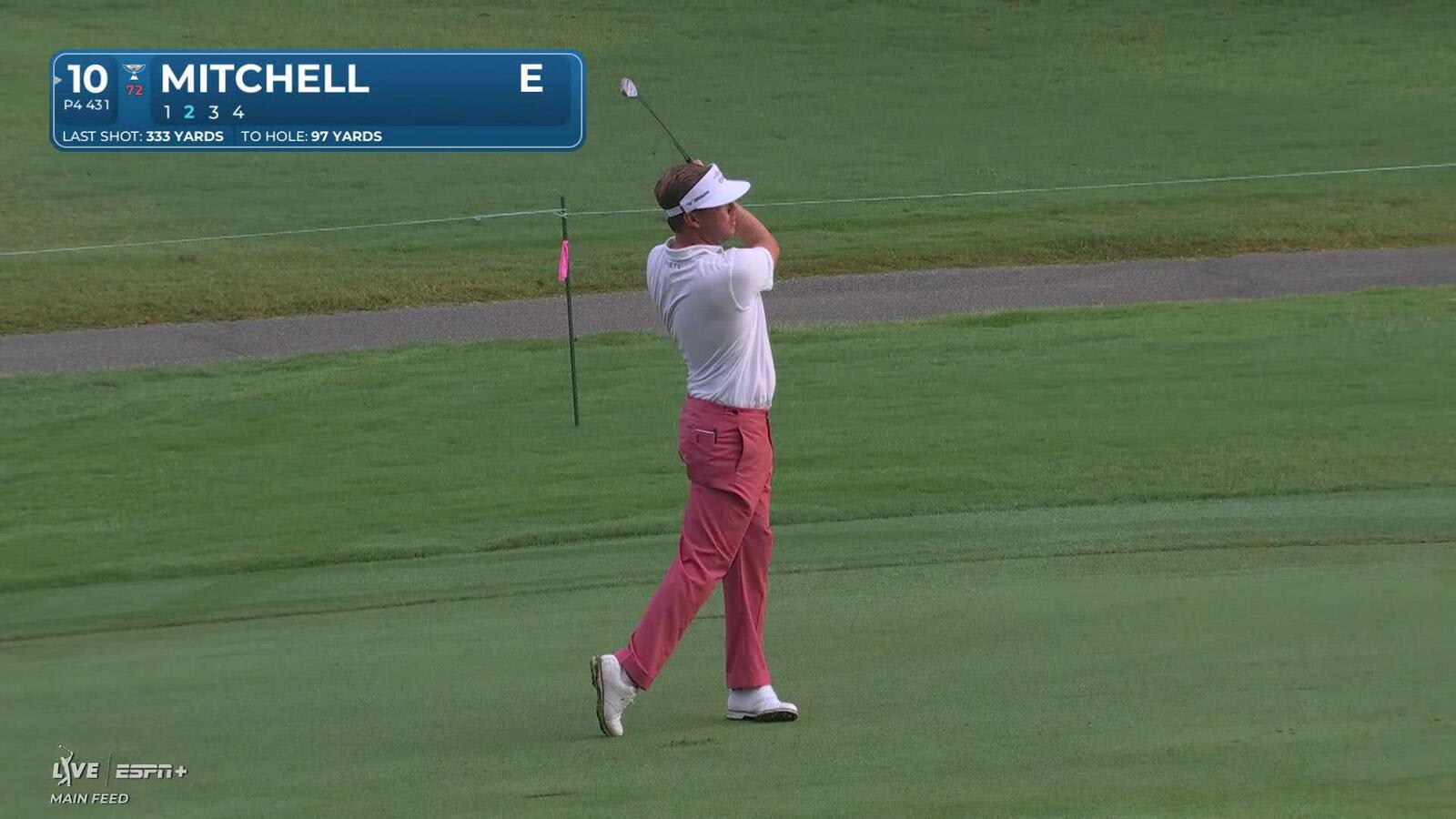 Keith Mitchell | Round 1 | 10th hole | Shot 2 | 2025 Wyndham