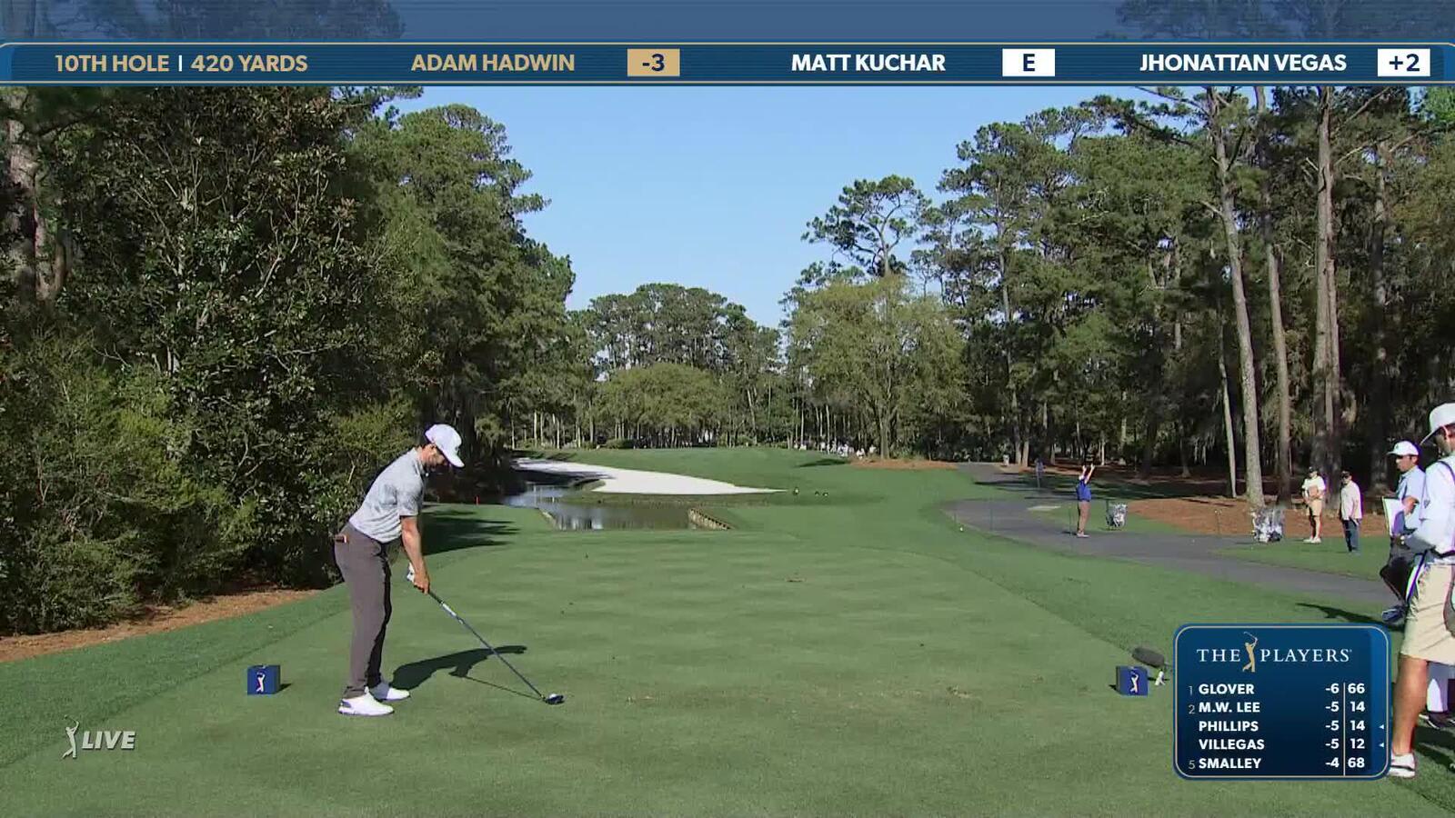 Adam Hadwin | Round 1 | 10th hole | Shot 1 | 2025 THE PLAYERS