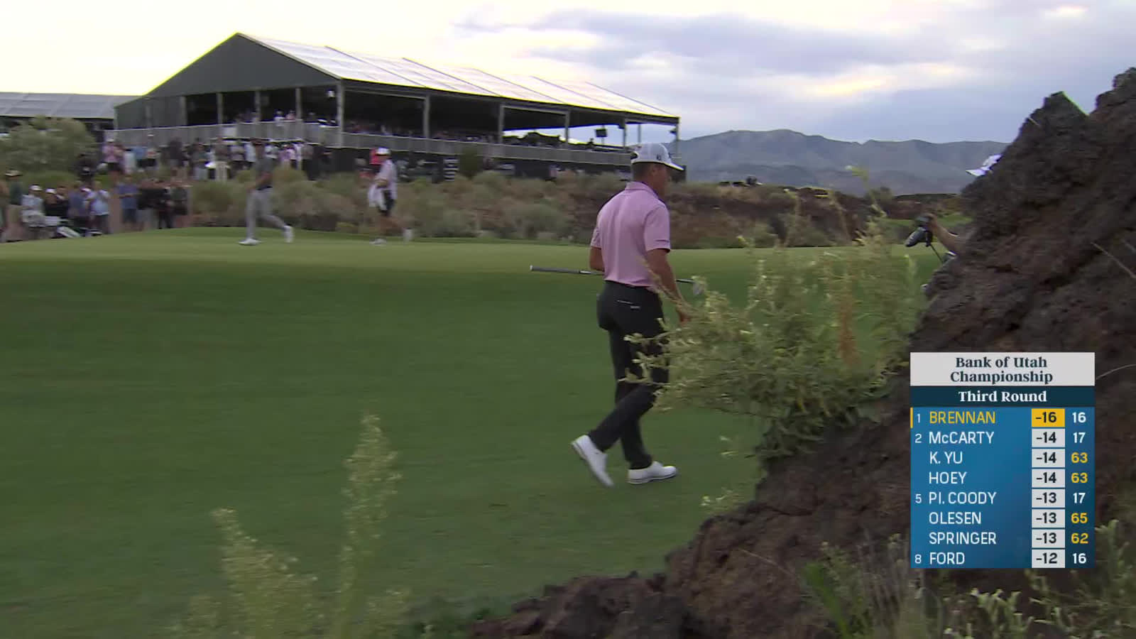 Michael Brennan | Round 3 | 17th hole | Shot 2 | 2025 Bank of Utah