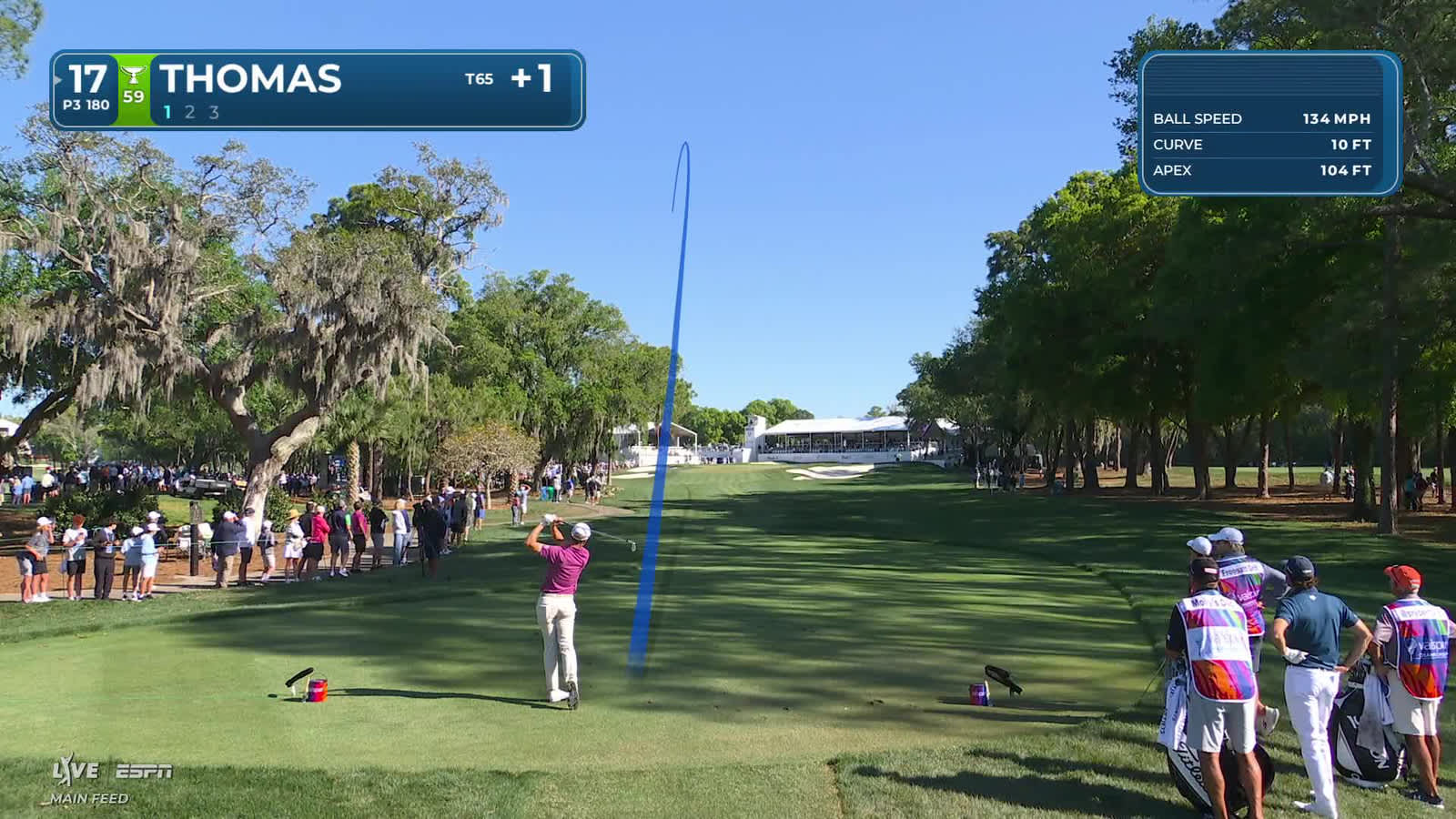 Justin Thomas | Round 2 | 17th hole | Shot 1 | 2026 Valspar
