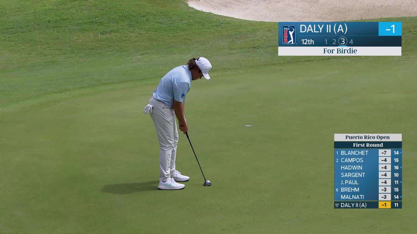 John Daly II | Round 1 | 12th hole | Shot 3 | 2026 Puerto Rico