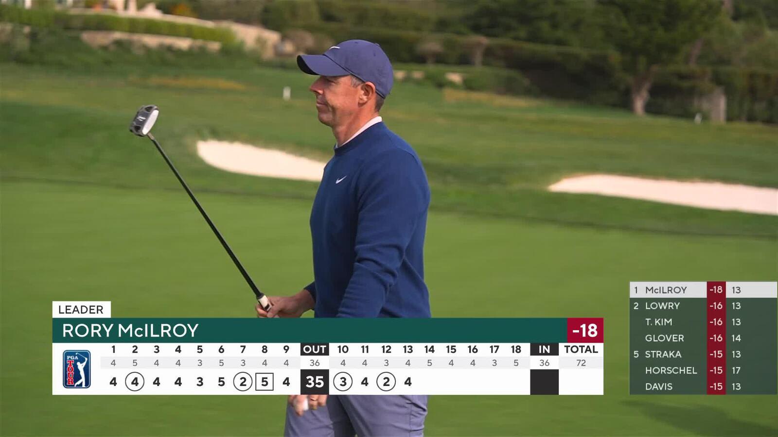 Rory McIlroy | Round 4 | 13th hole | Shot 4 | 2025 AT&T Pebble Beach