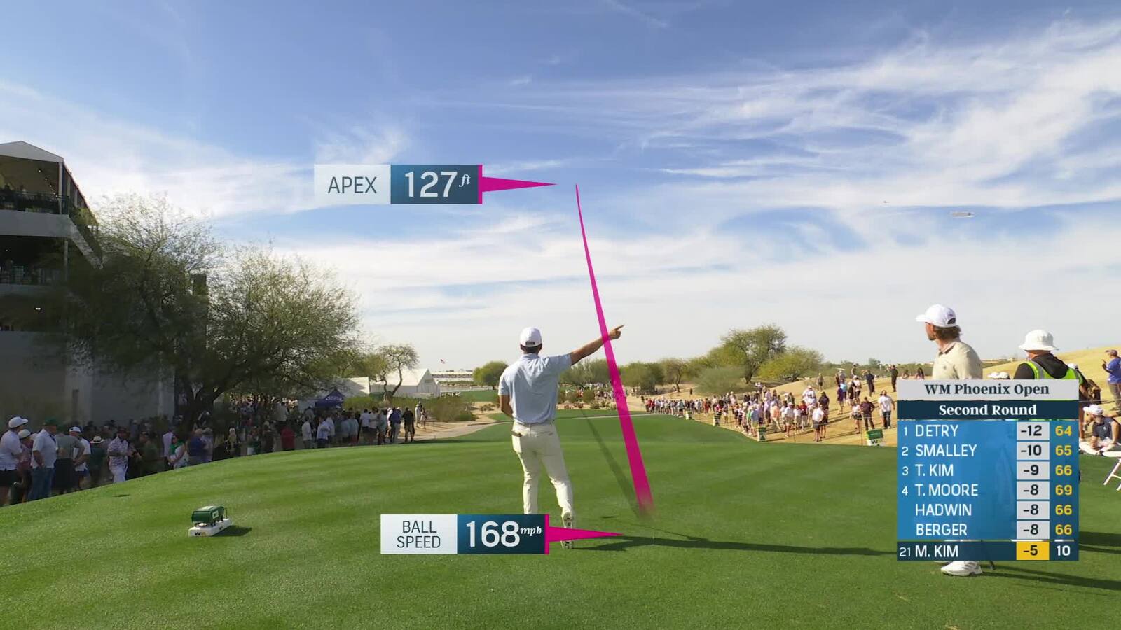 Michael Kim | Round 2 | 11th hole | Shot 1 | 2025 WM Phoenix Open