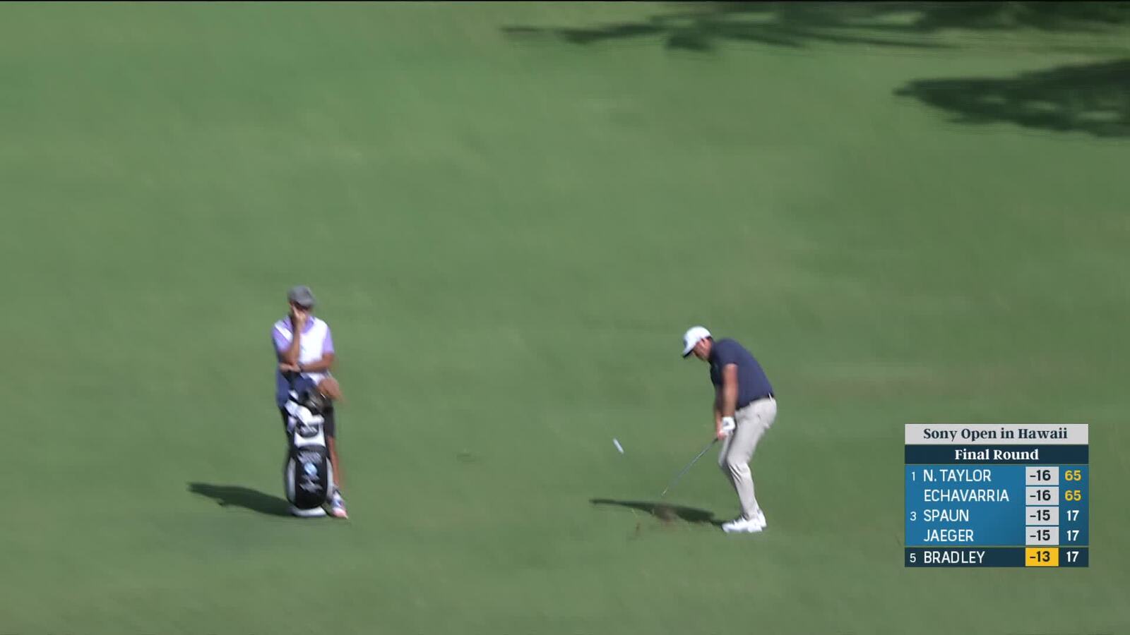 Keegan Bradley | Round 4 | 18th hole | Shot 3 | 2025 Sony Open