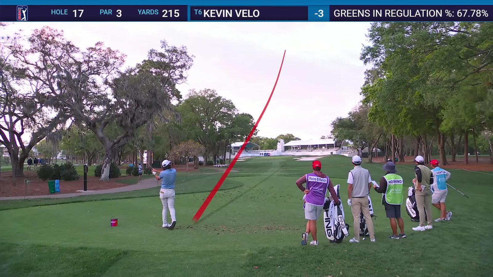 Kevin Velo | Round 1 | 17th hole | Shot 1 | 2025 Valspar