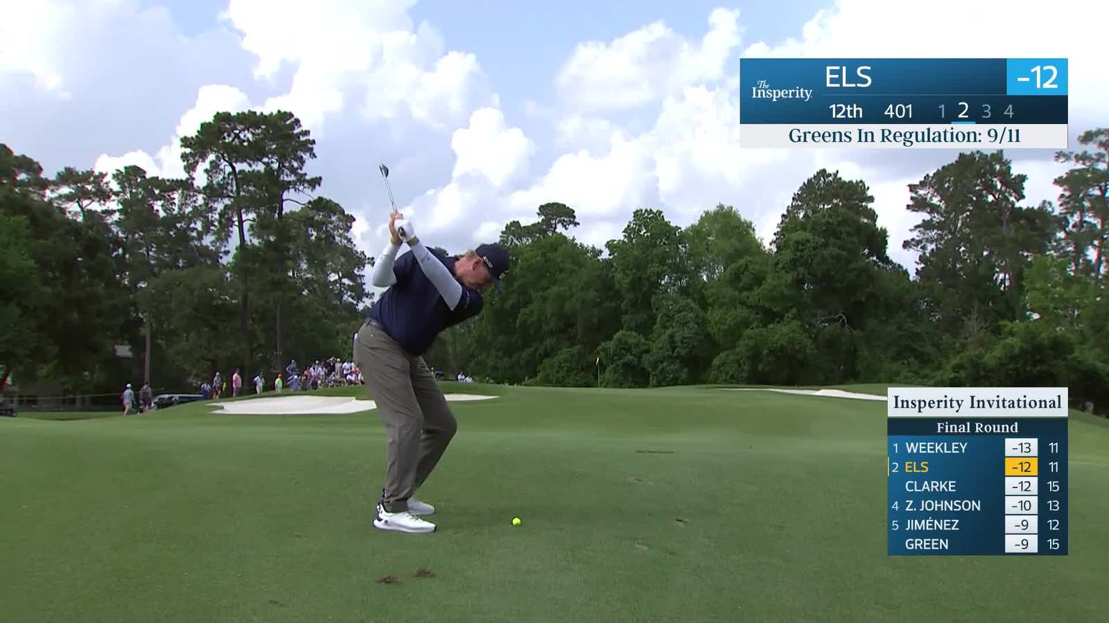 Ernie Els | Round 3 | 12th hole | Shot 2 | 2026 Insperity Invit