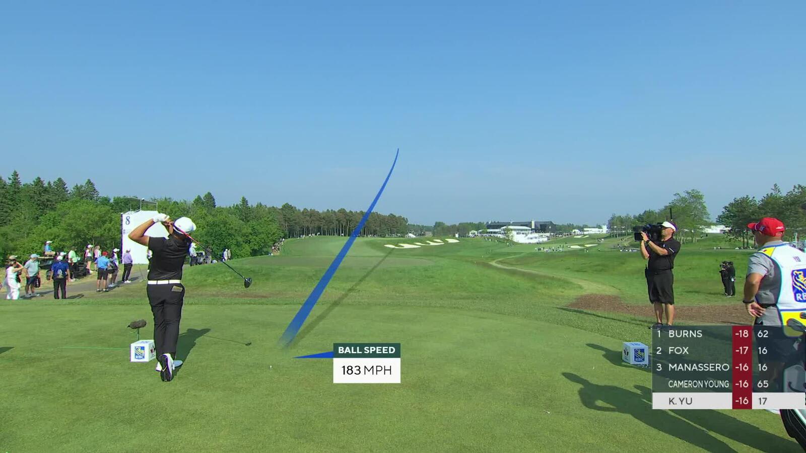 Kevin Yu | Round 4 | 18th hole | Shot 1 | 2025 RBC Canadian