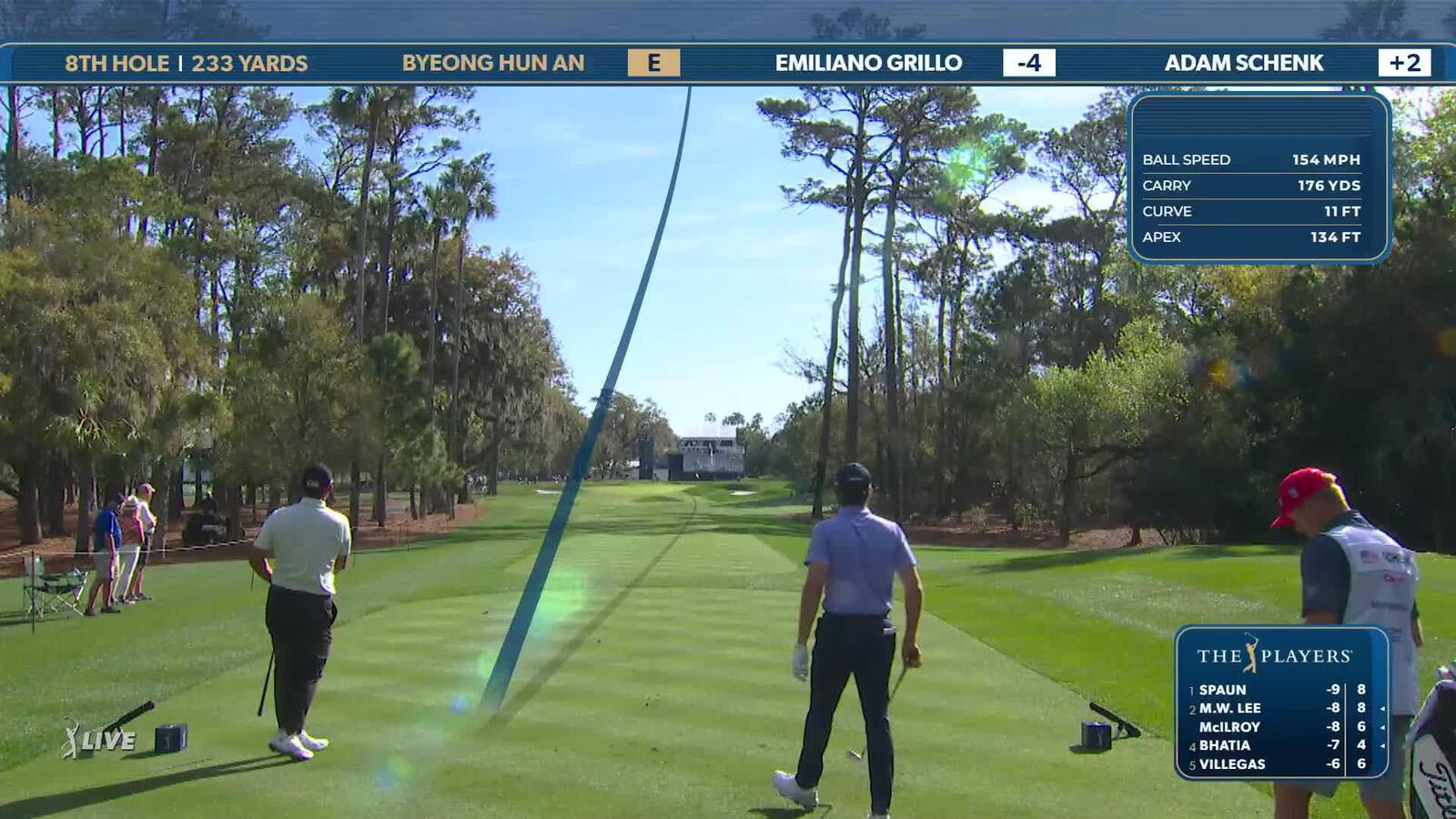 Byeong Hun An | Round 2 | 8th hole | Shot 1 | 2025 THE PLAYERS