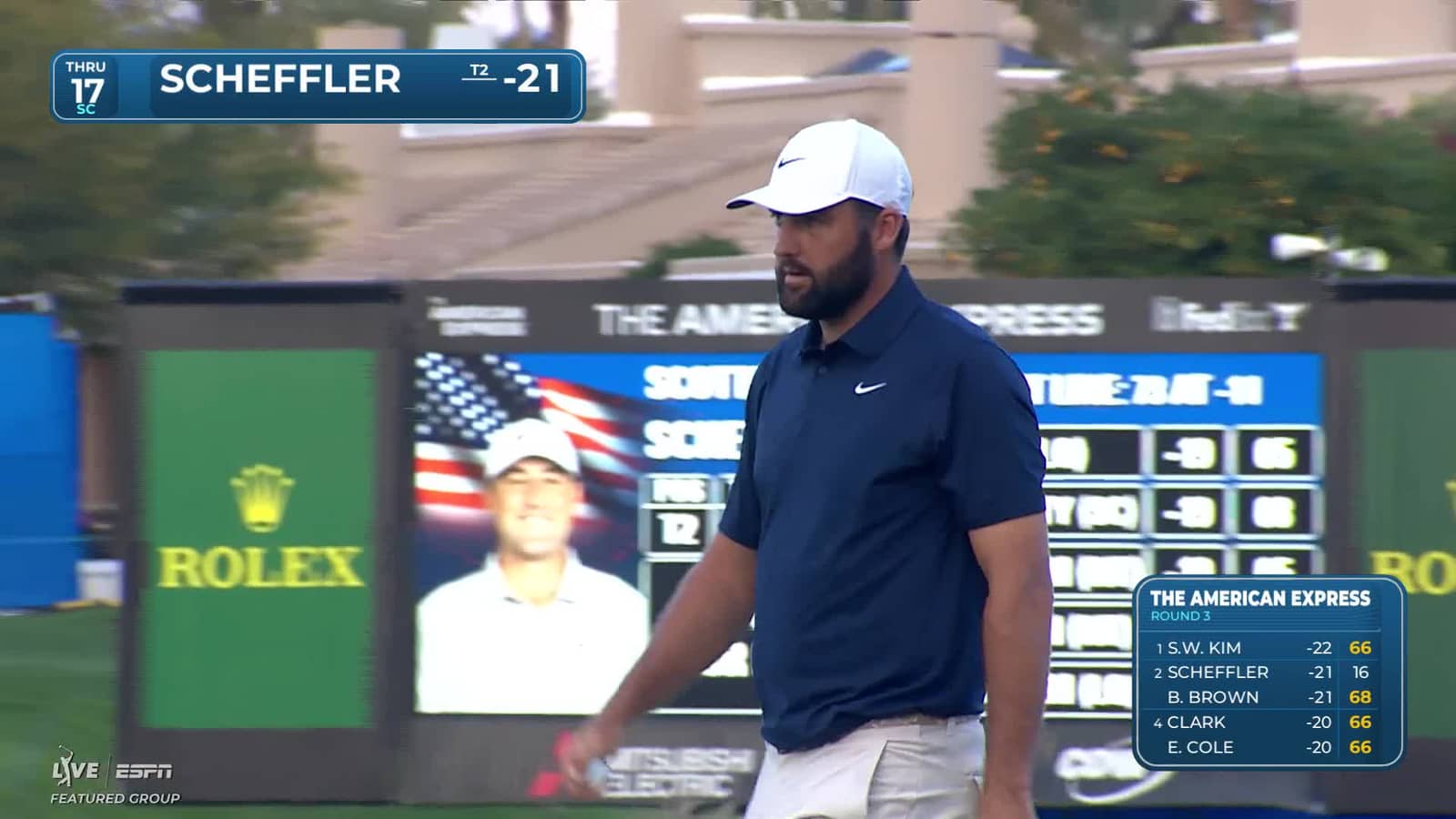 Scottie Scheffler | Round 3 | 17th hole | Shot 3 | 2026 The American Express
