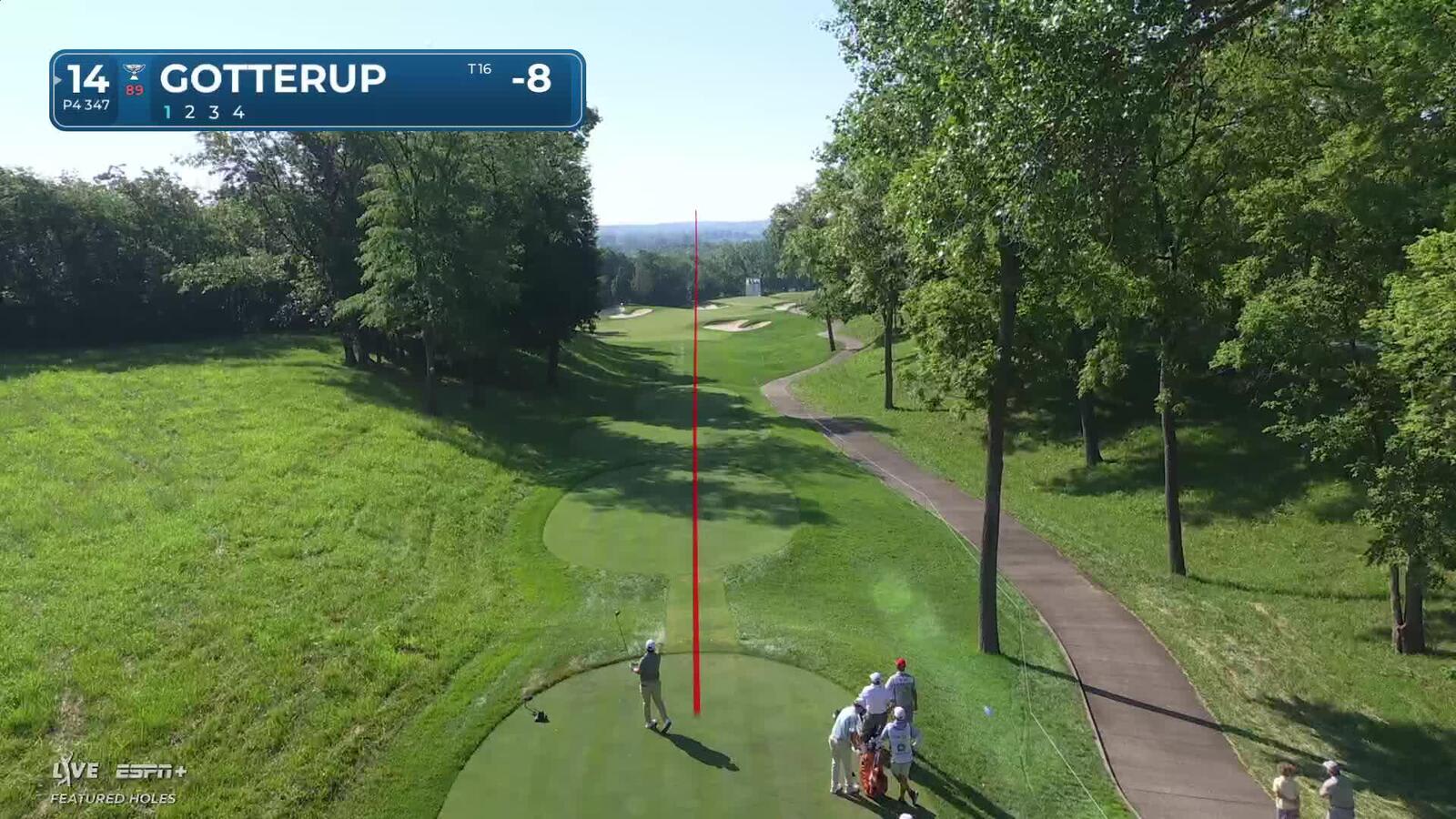 Chris Gotterup | Round 3 | 14th hole | Shot 1 | 2025 John Deere