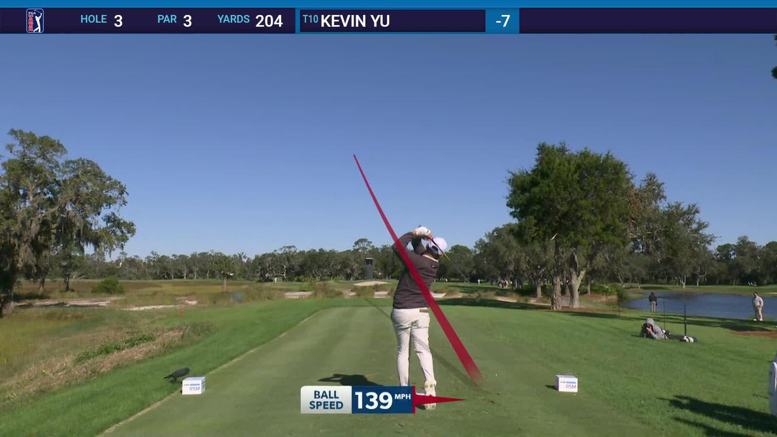 Kevin Yu | Round 3 | 3rd hole | Shot 1 | 2024 The RSM Classic
