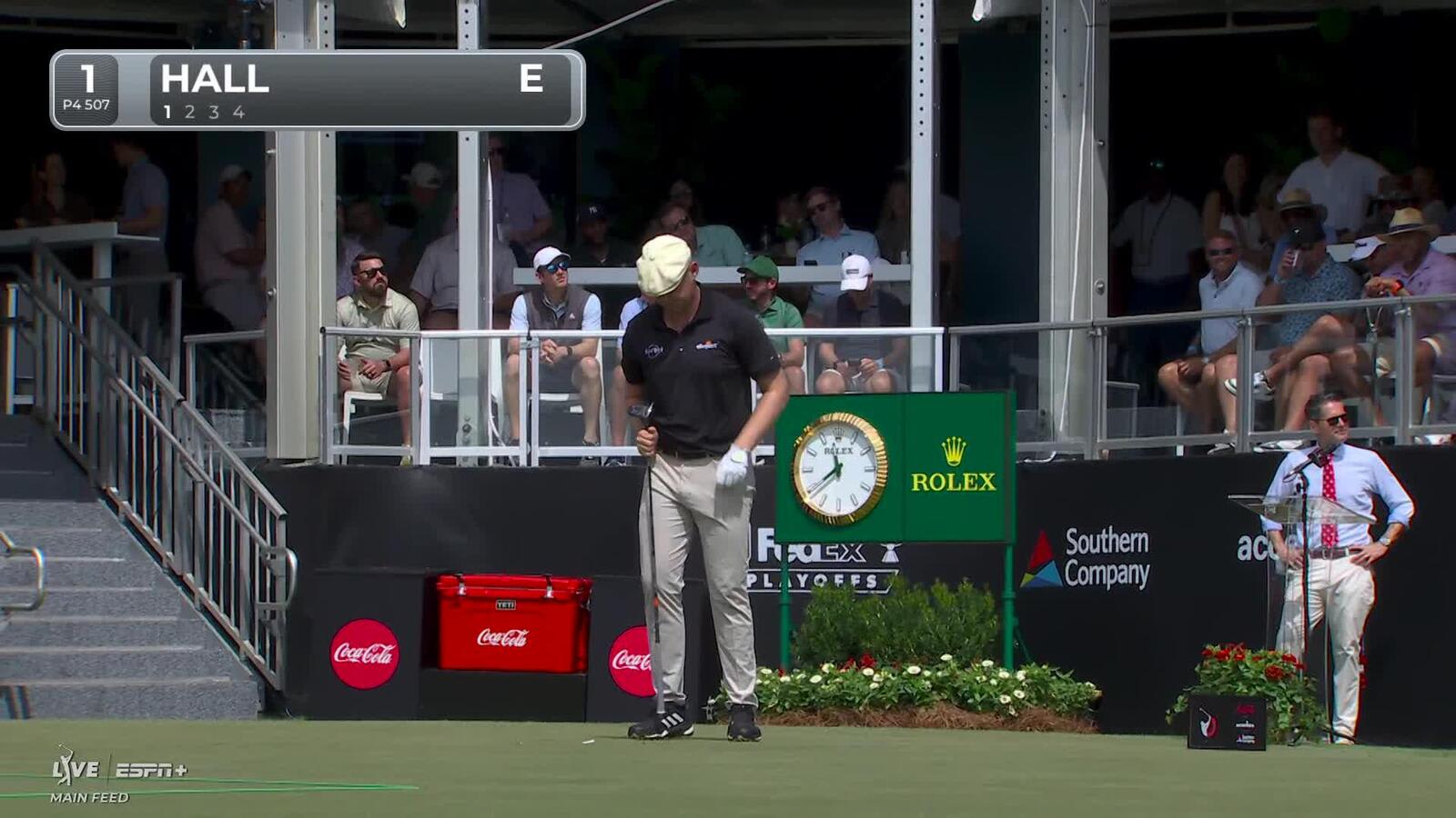 Harry Hall | Round 1 | 1st hole | Shot 1 | 2025 TOUR Championship