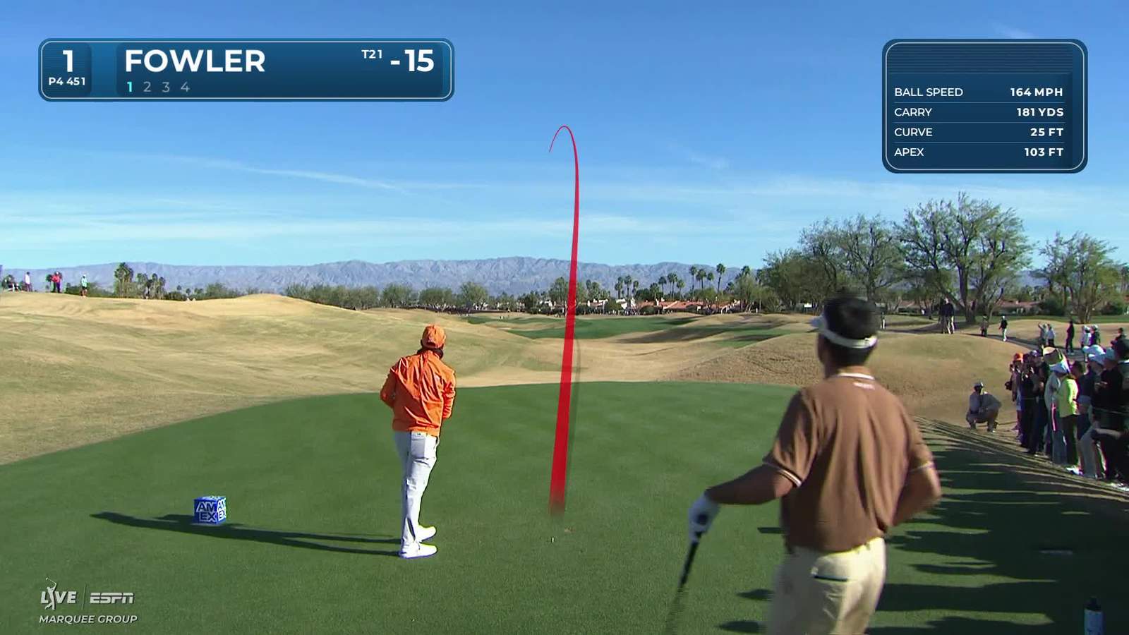 Rickie Fowler | Round 4 | 1st hole | Shot 1 | 2026 The American Express