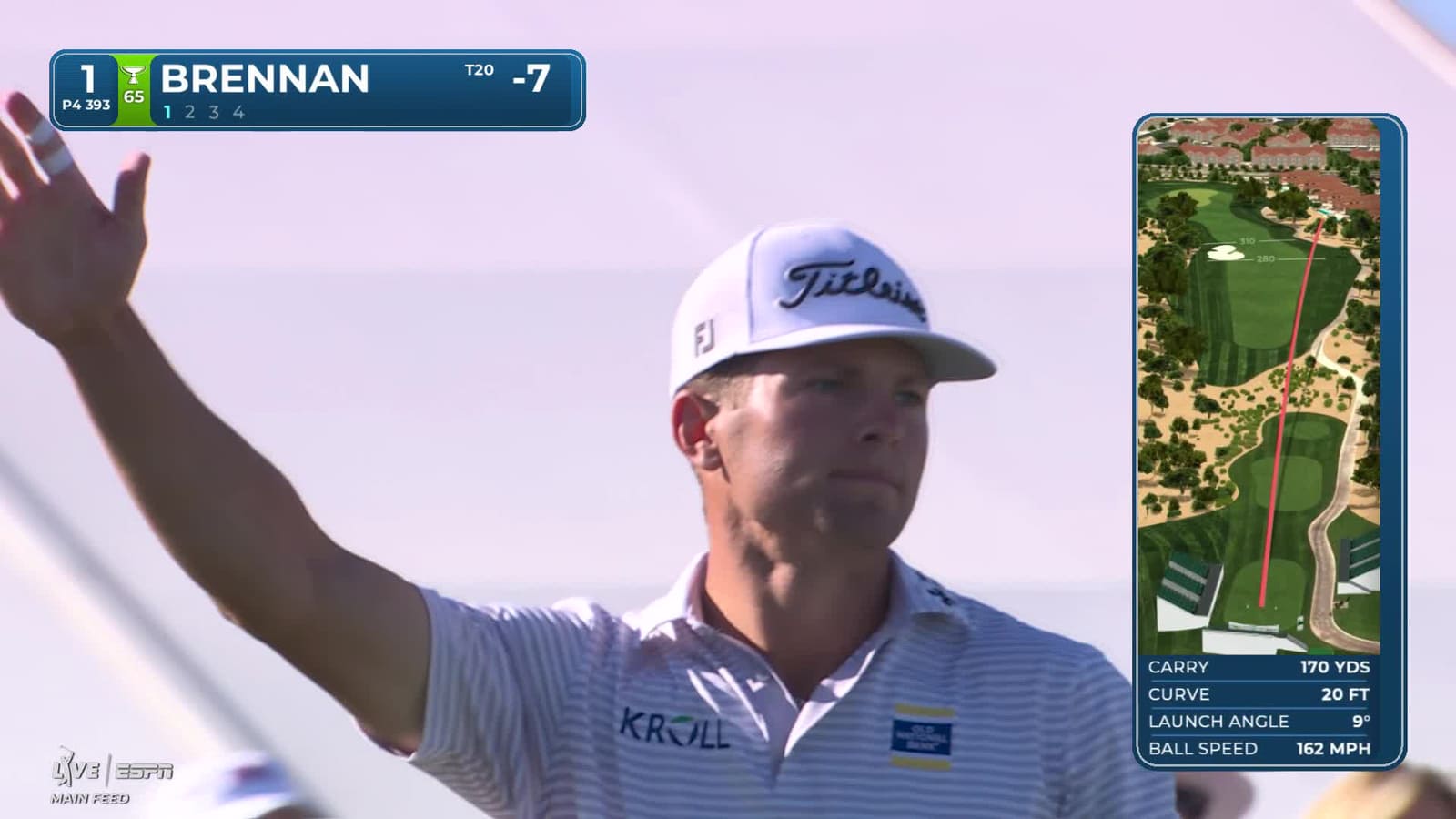 Michael Brennan | Round 4 | 1st hole | Shot 1 | 2026 WM Phoenix Open