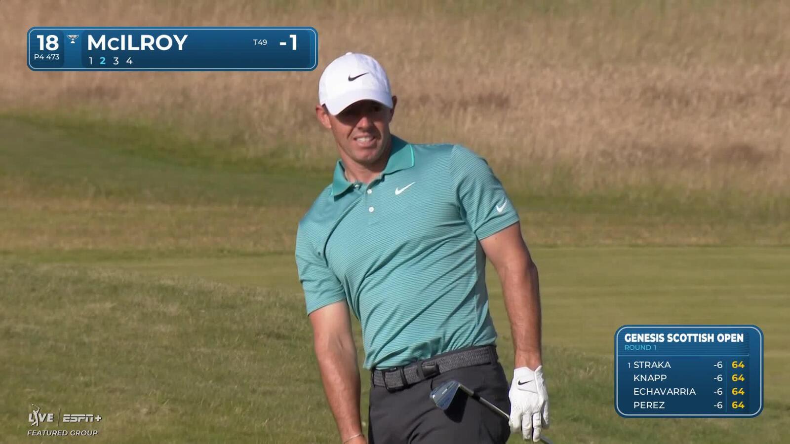 Rory McIlroy | Round 1 | 18th hole | Shot 2 | 2025 Genesis Scottish Open