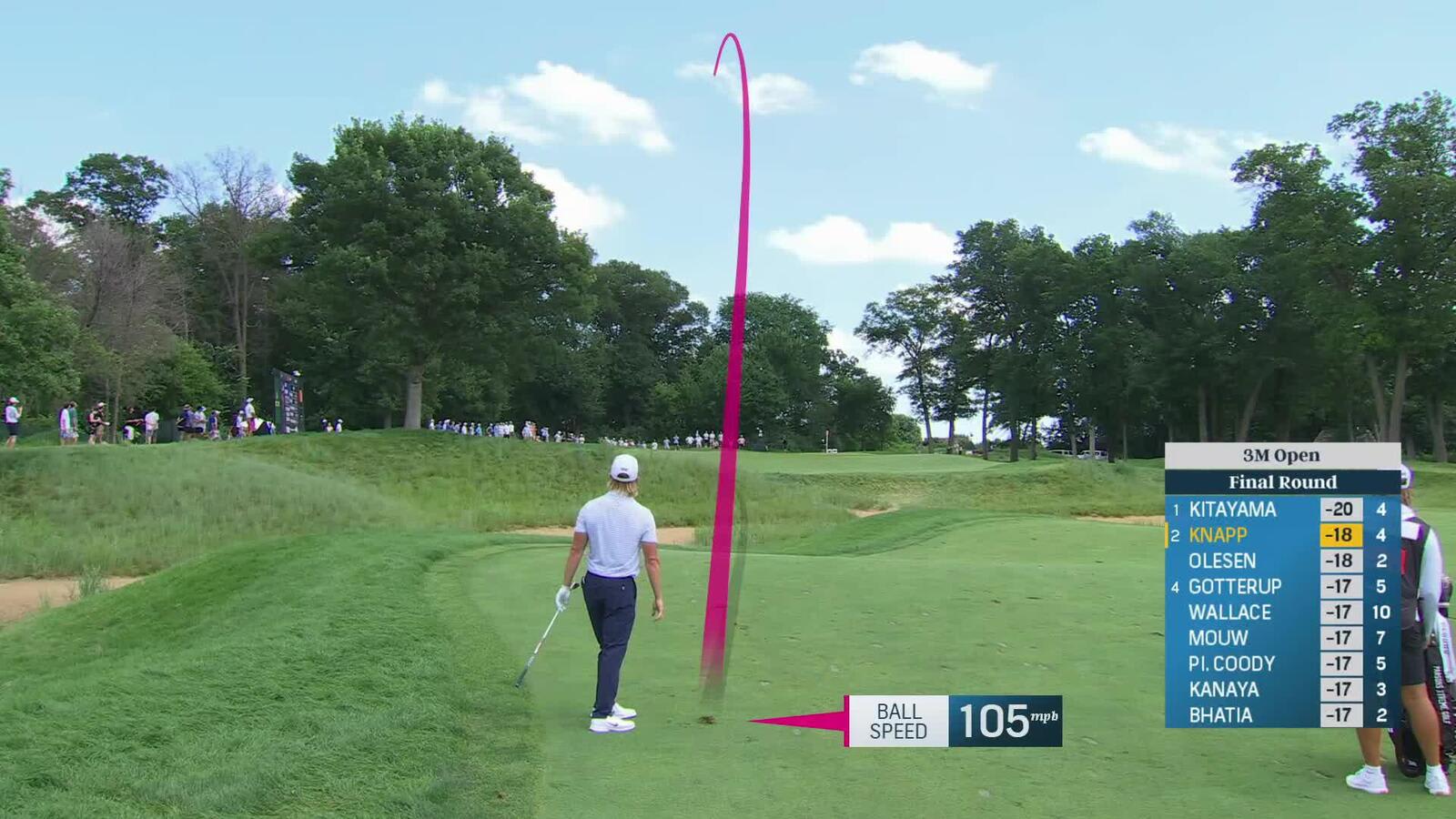 Jake Knapp | Round 4 | 5th hole | Shot 2 | 2025 3M Open