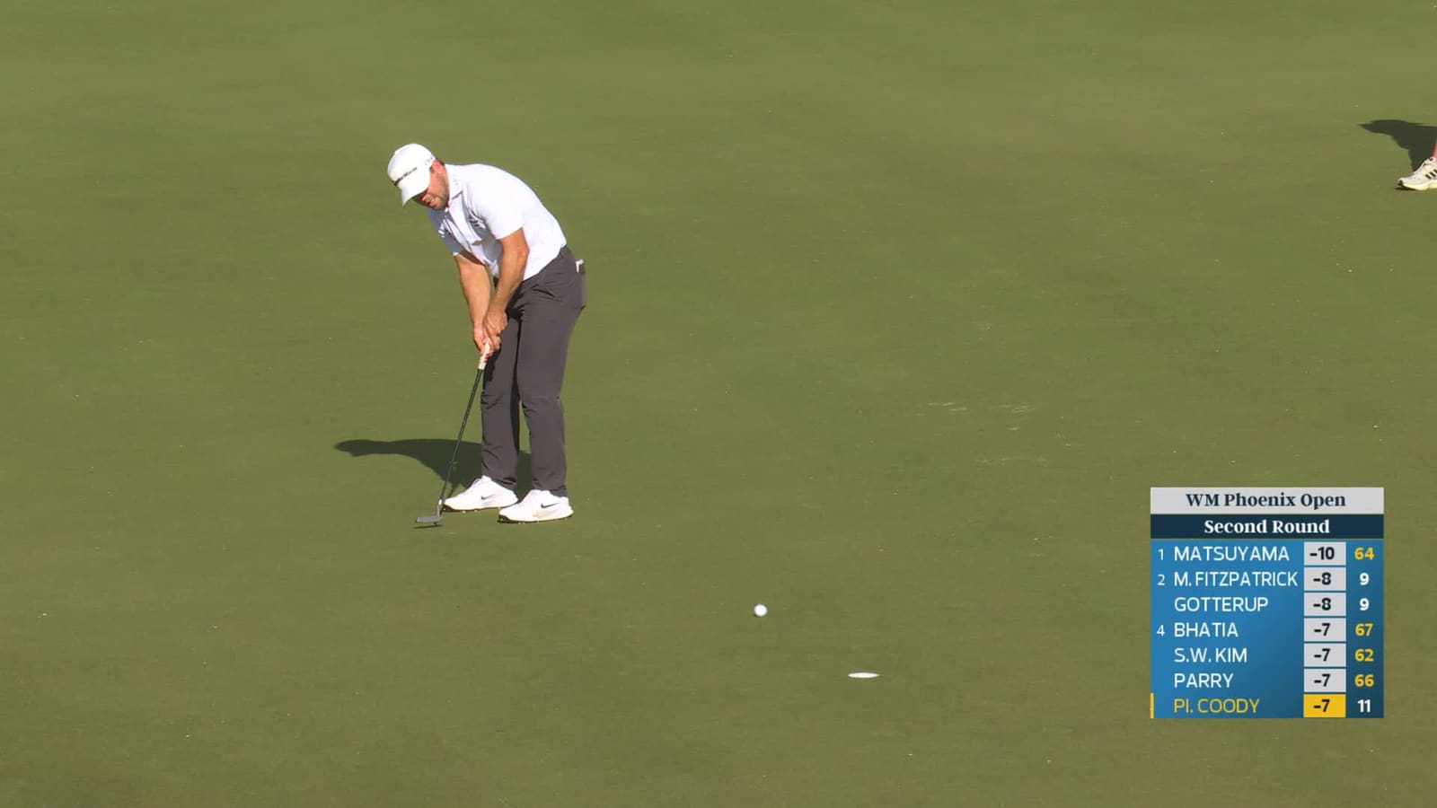 Pierceson Coody | Round 2 | 12th hole | Shot 4 | 2026 WM Phoenix Open