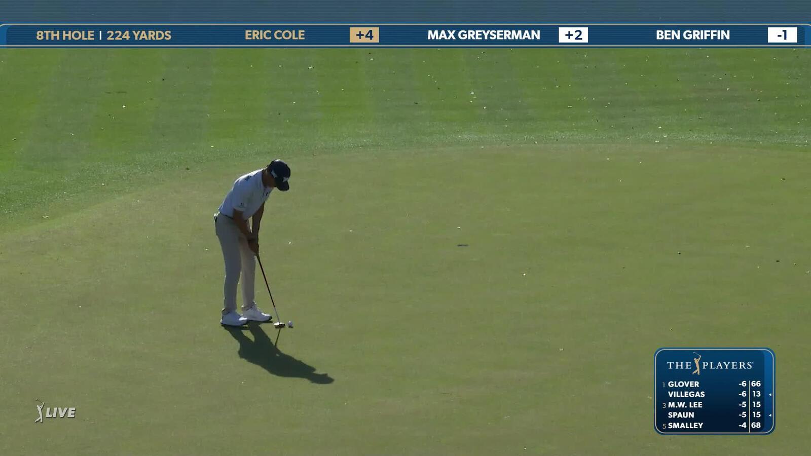 Eric Cole | Round 1 | 8th hole | Shot 4 | 2025 THE PLAYERS