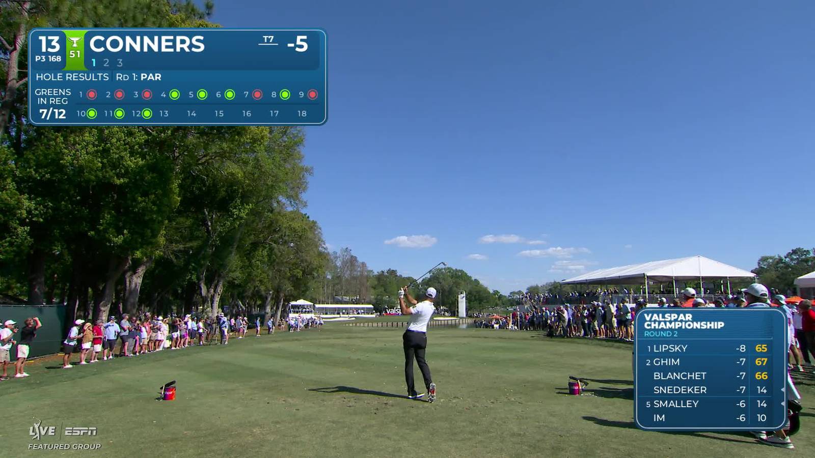 Corey Conners | Round 2 | 13th hole | Shot 1 | 2026 Valspar