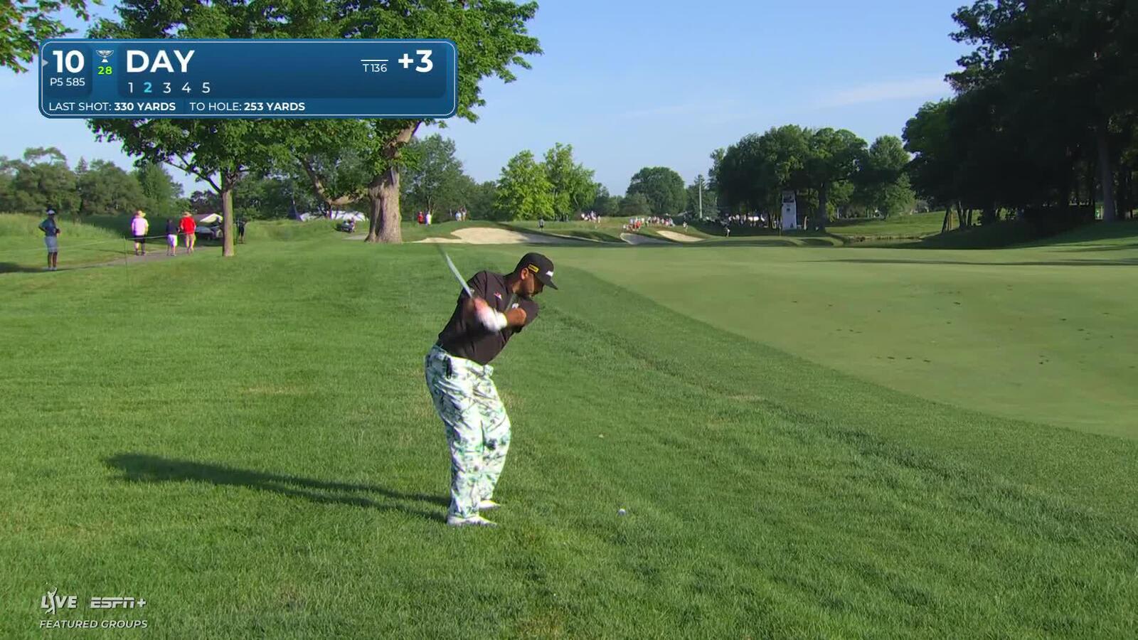 Jason Day | Round 2 | 10th hole | Shot 2 | 2025 John Deere