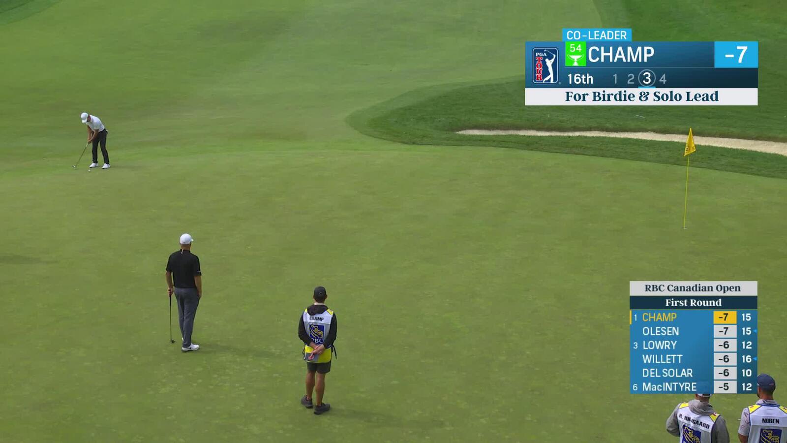 Cameron Champ | Round 1 | 16th hole | Shot 3 | 2025 RBC Canadian