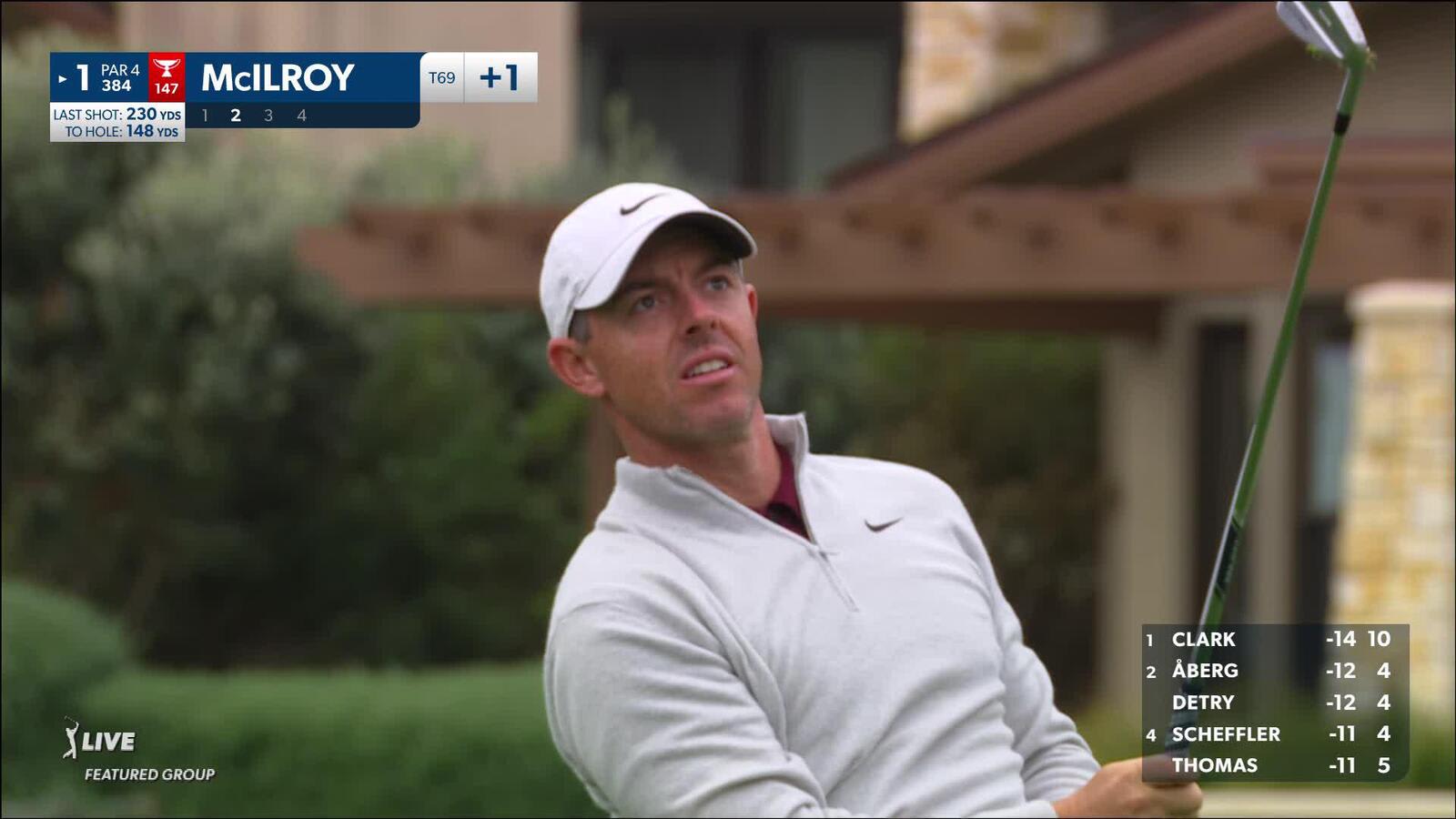 Rory McIlroy | 2024 AT&T Pebble Beach | Round 3 | 1st hole | Shot 2