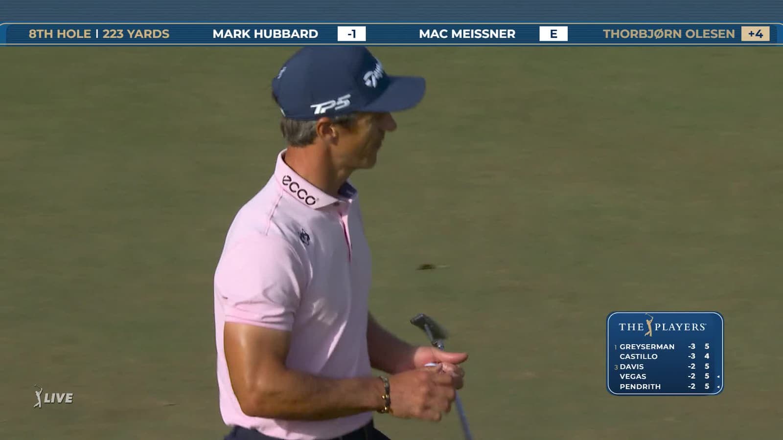 Thorbjørn Olesen | Round 1 | 8th hole | Shot 3 | 2026 THE PLAYERS