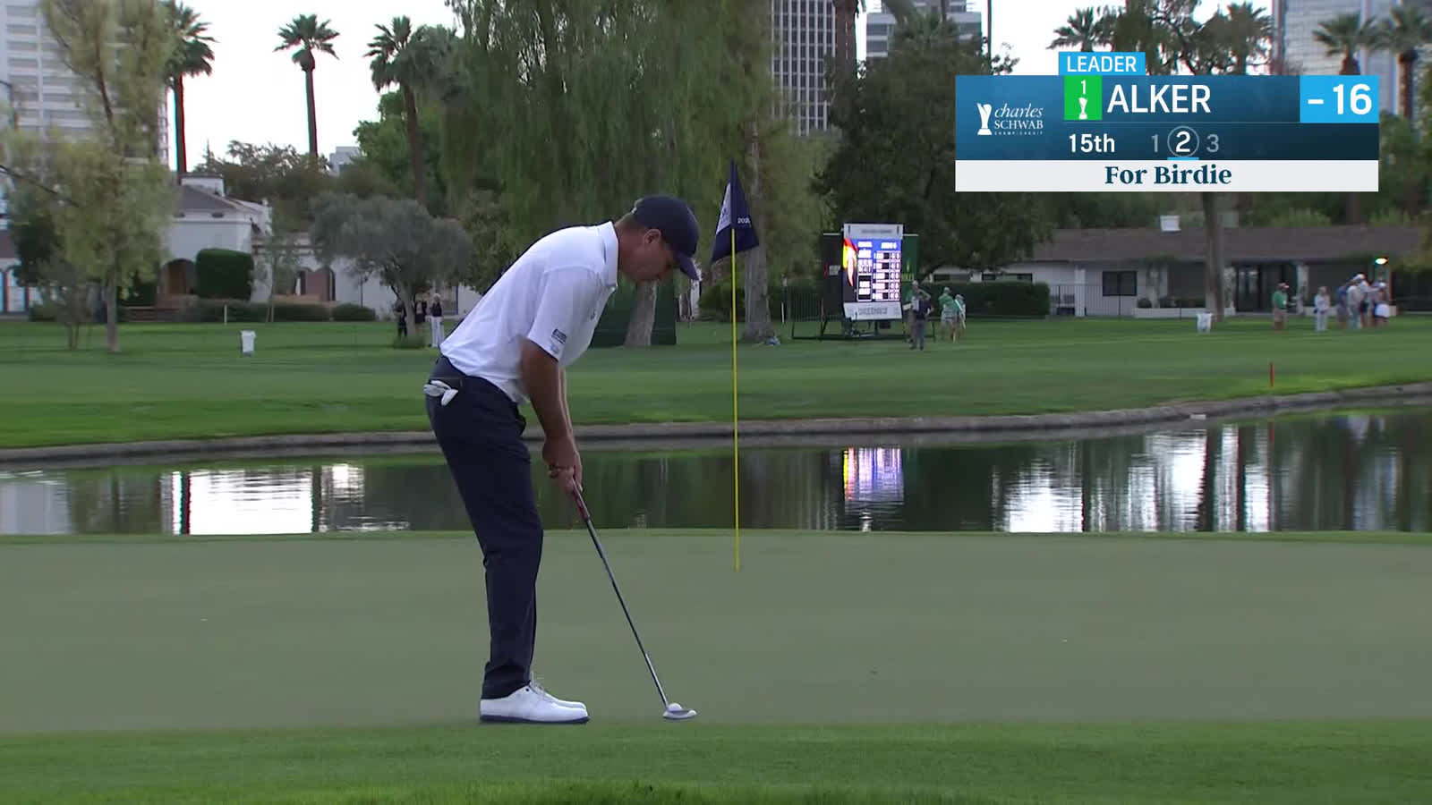 Steven Alker | Round 3 | 15th hole | Shot 2 | 2025 Charles Schwab