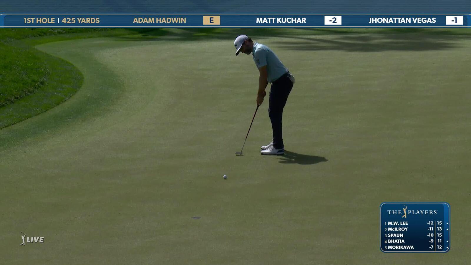 Adam Hadwin | Round 2 | 1st hole | Shot 5 | 2025 THE PLAYERS