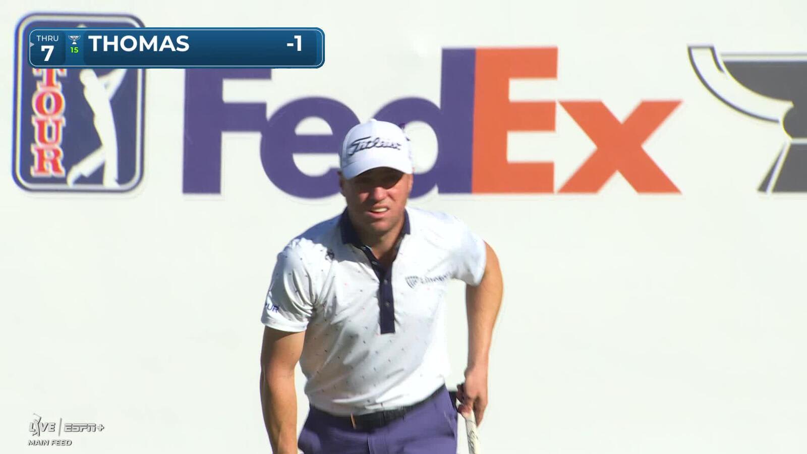 Justin Thomas | Round 1 | 16th hole | Shot 3 | 2025 WM Phoenix Open