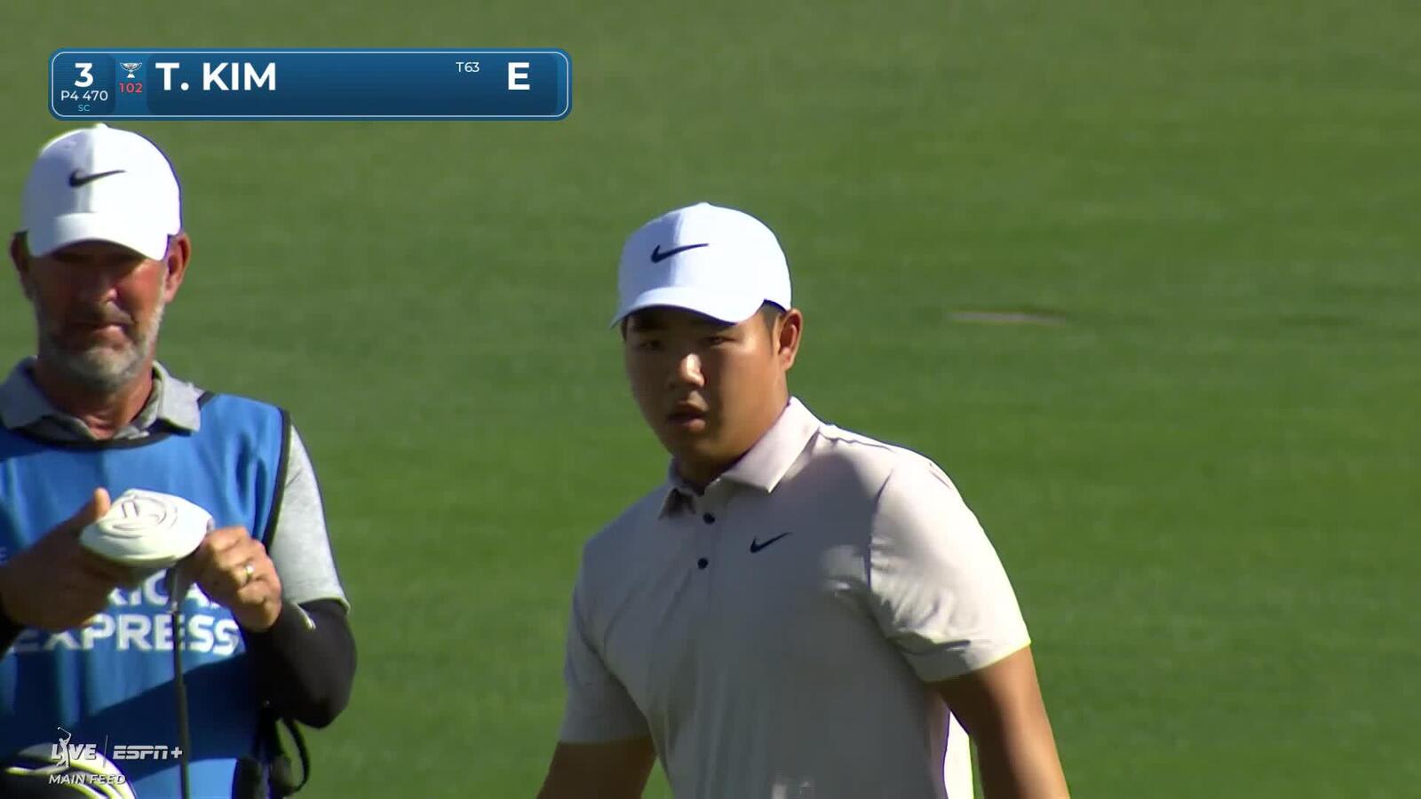 Tom Kim | Round 1 | 3rd hole | Shot 3 | 2025 The American Express