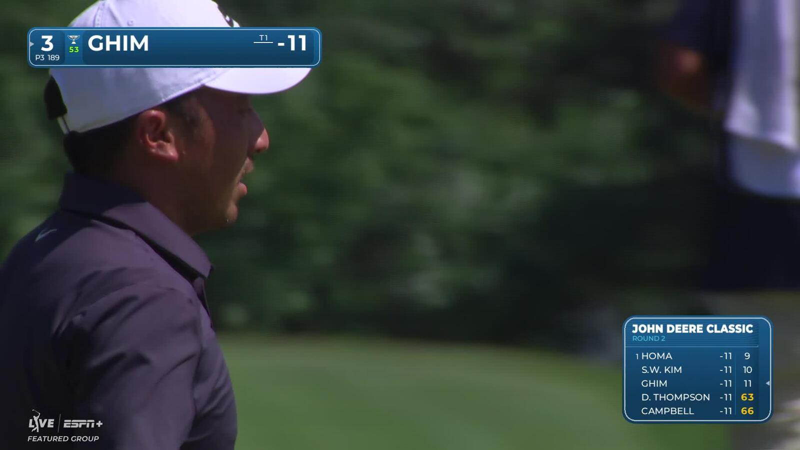 Doug Ghim | Round 2 | 3rd hole | Shot 3 | 2025 John Deere