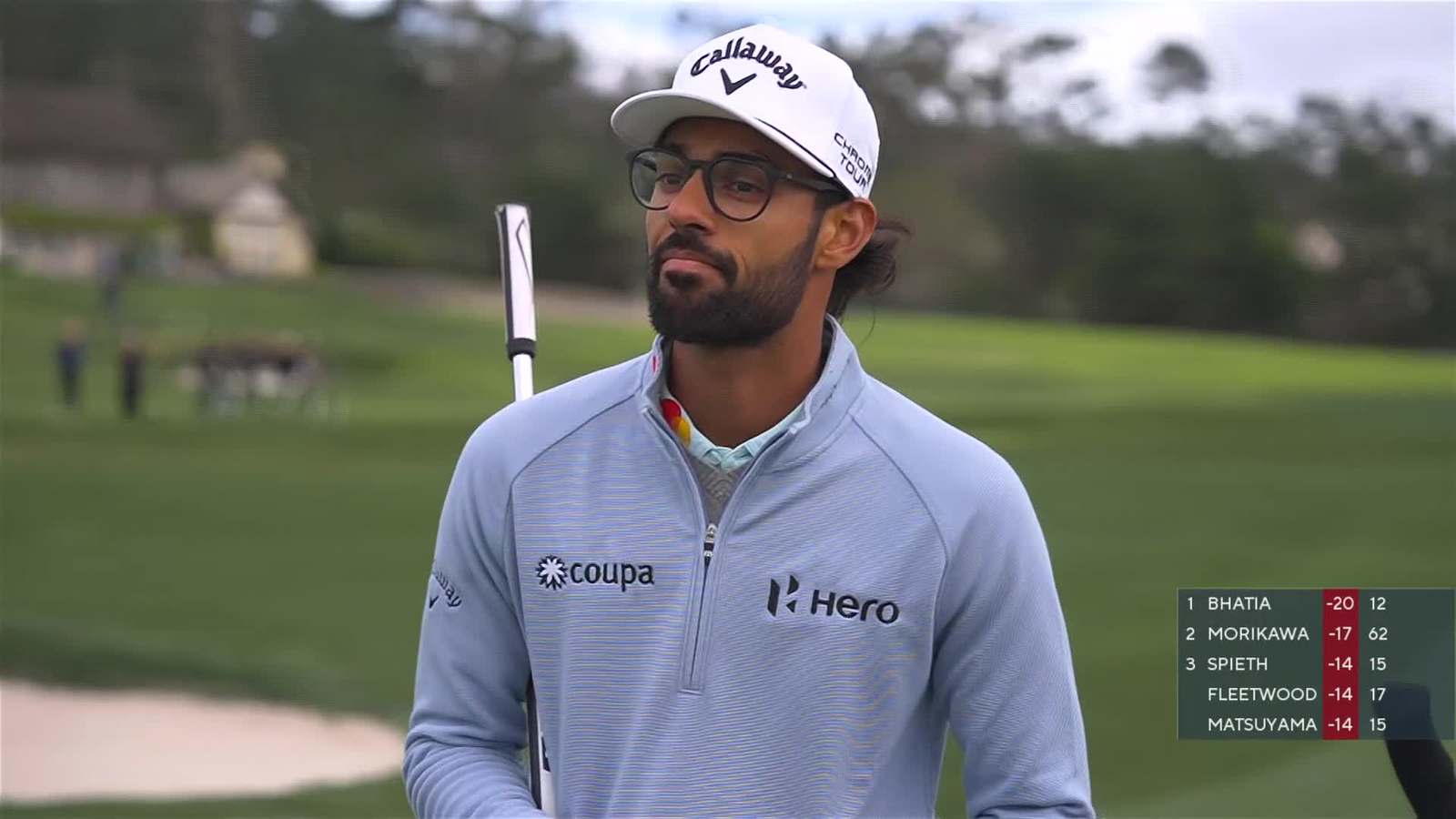 Akshay Bhatia | Round 3 | 13th hole | Shot 2 | 2026 AT&T Pebble Beach