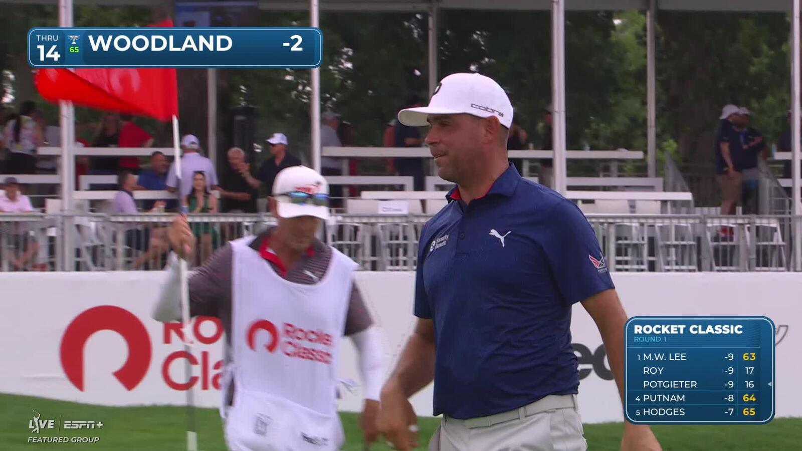 Gary Woodland | Round 1 | 14th hole | Shot 5 | 2025 Rocket Classic