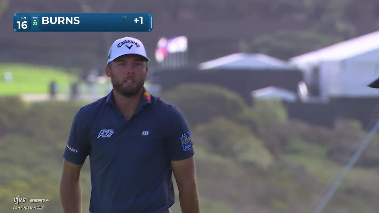 Sam Burns | Round 3 | 16th hole | Shot 5 | 2025 Genesis