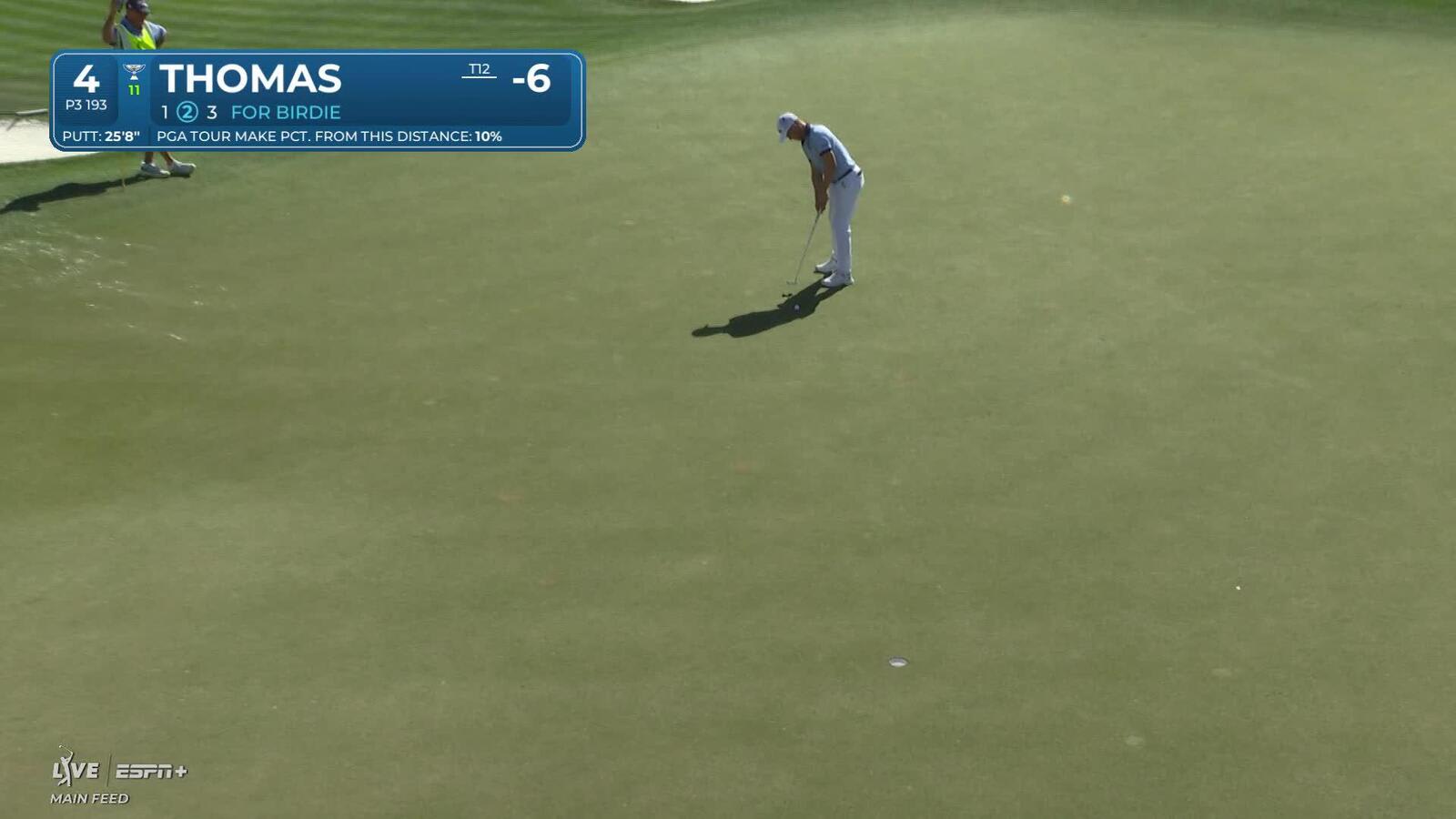 Justin Thomas | Round 2 | 4th hole | Shot 3 | 2025 WM Phoenix Open